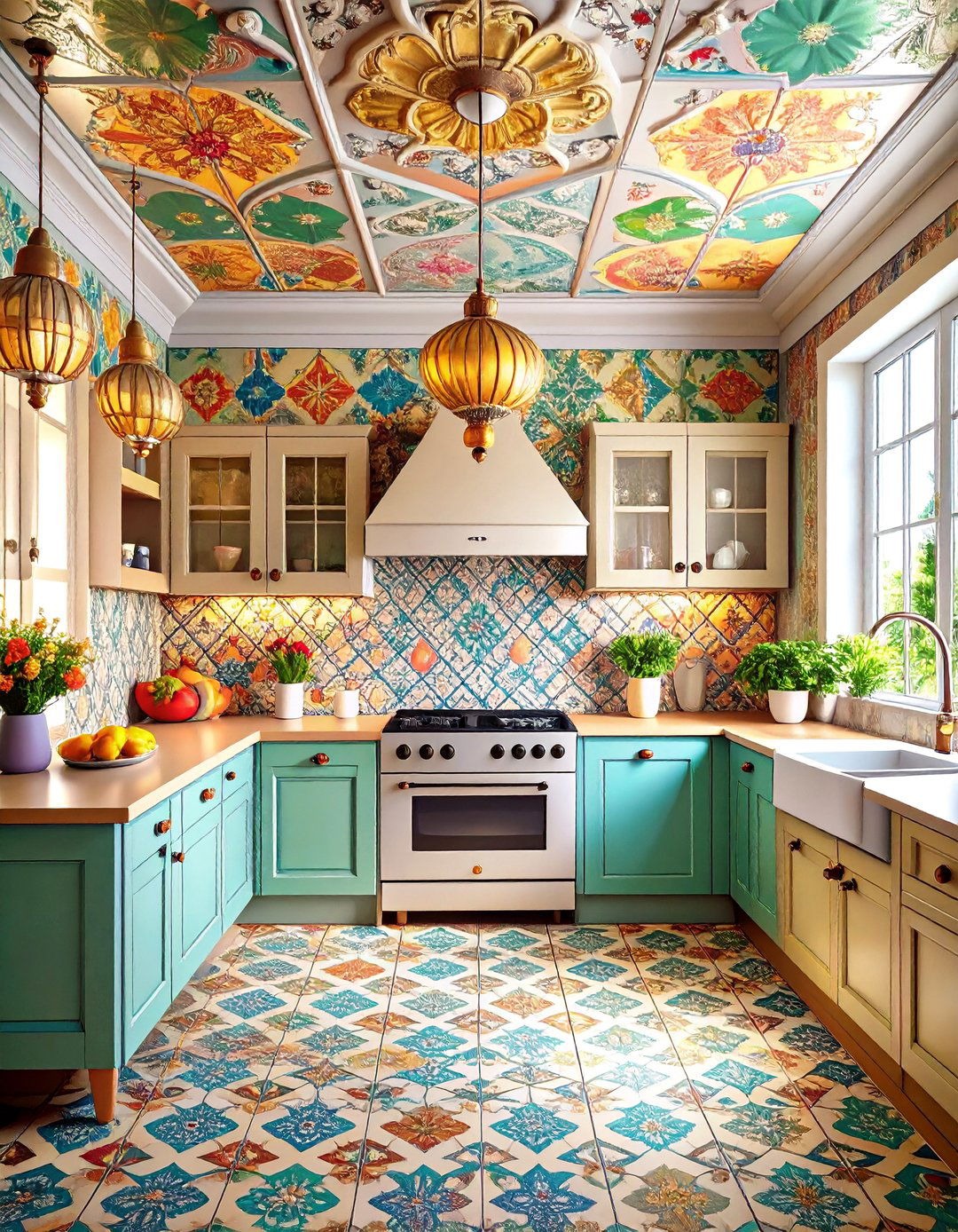 Vintage Tin Ceiling Wallpaper - 20 Ceiling Wallpaper Ideas