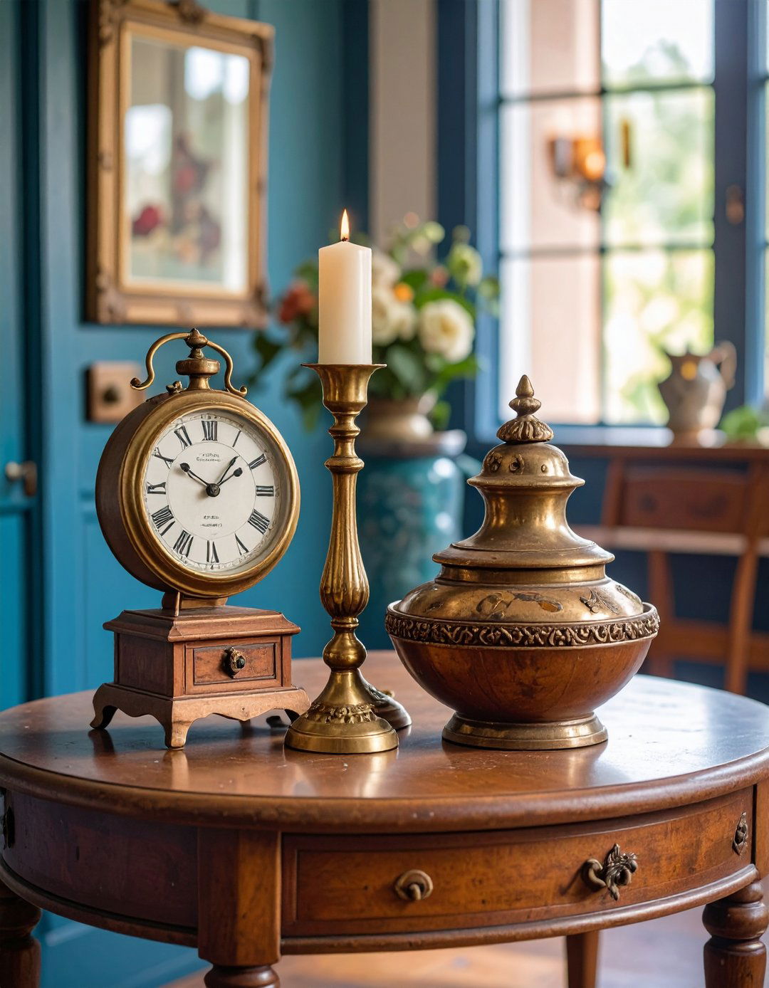 Vintage Treasures Entry Table Story - 20 Entry Table Decor Ideas