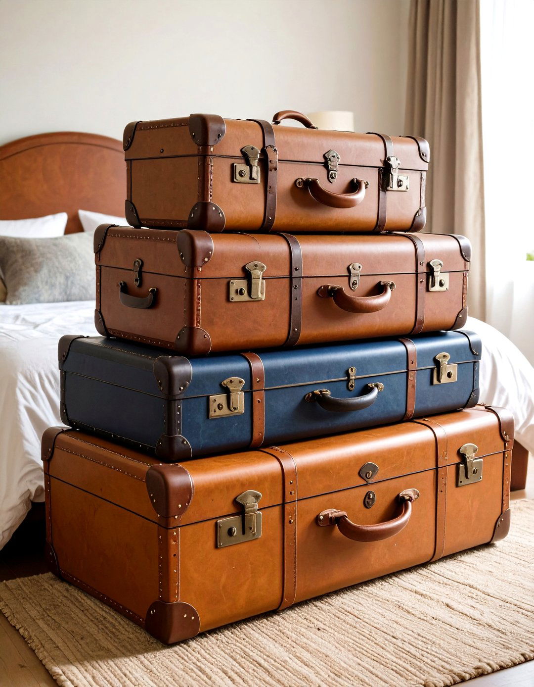 Vintage Trunk Storage - 20 Steampunk Bedroom Ideas