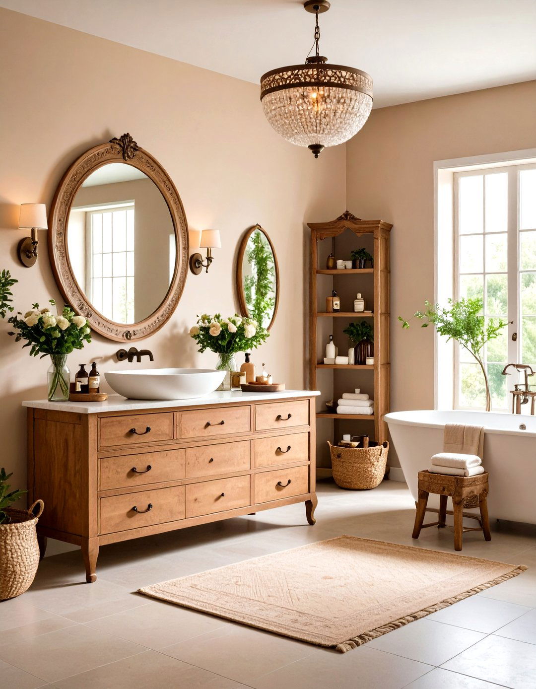 Vintage Vanity Romantic Bathroom Charm - 20 Romantic Bathroom Ideas