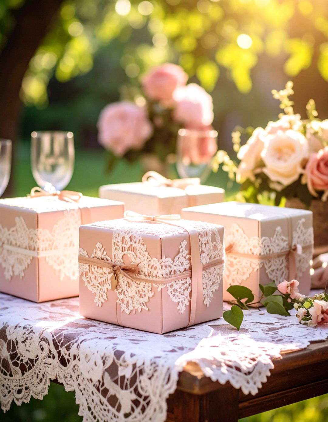 Vintage Wedding Koozie with Lace Patterns - 20 Wedding Koozie Ideas