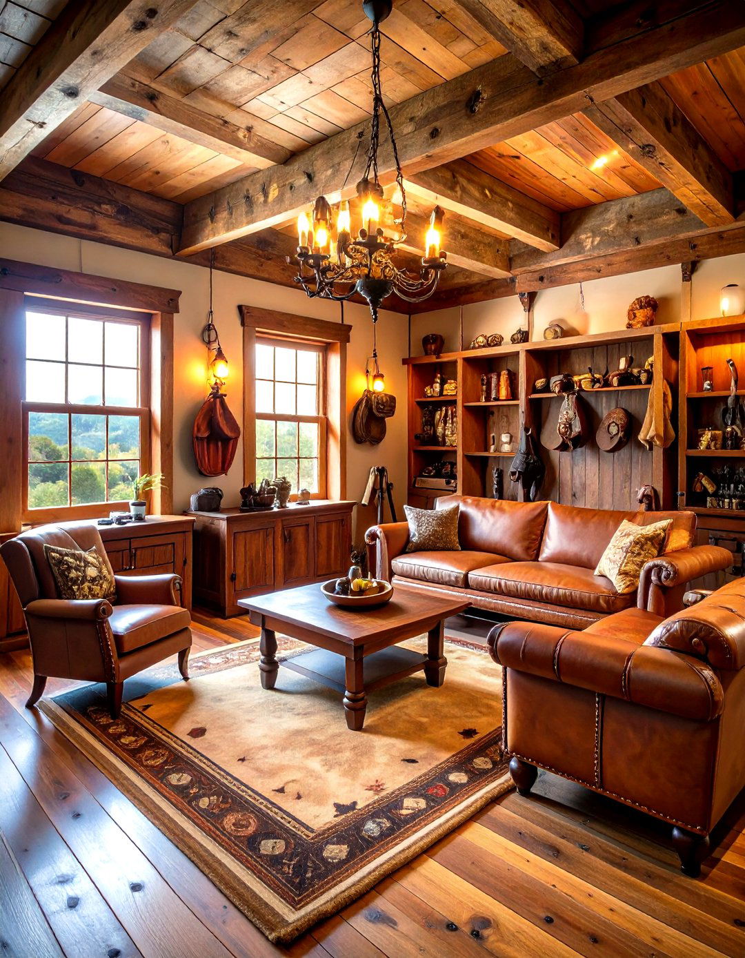 Vintage Western Cowboy Man Cave Gun Room - 20 Man Cave Gun Room Ideas
