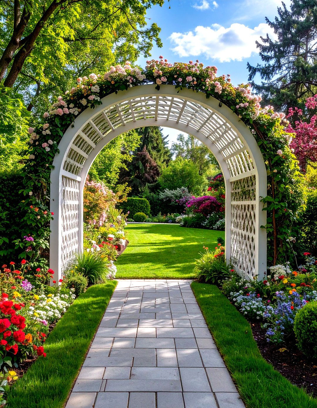 Vinyl Lattice Fence with Weather Resistant Durability - 20 Lattice Fence Ideas