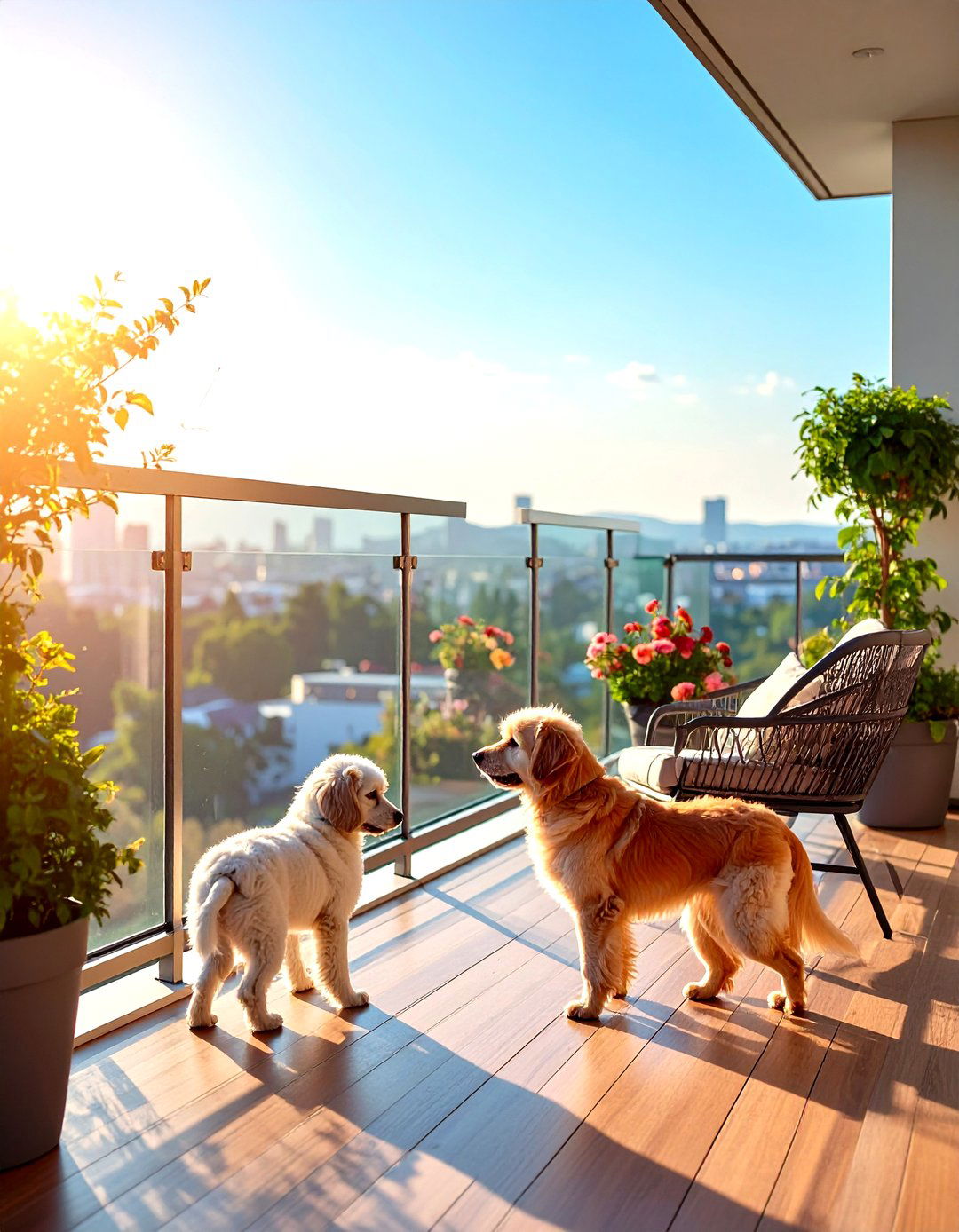 Visual Enrichment Window - 20 Dog Balcony Ideas