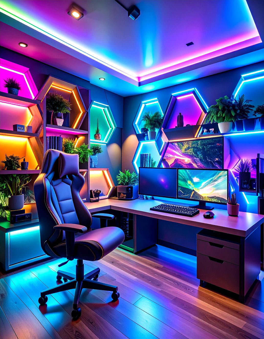 Voice Activated Smart Scenes - 20 Gaming Bedroom Ideas