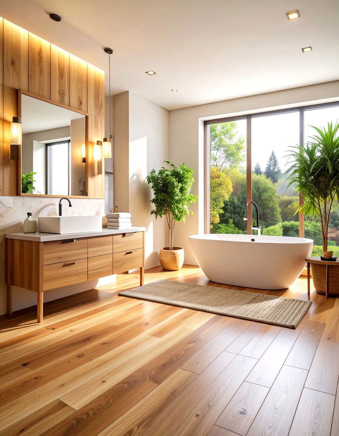 WPC Vinyl Wood Floors in Bathrooms