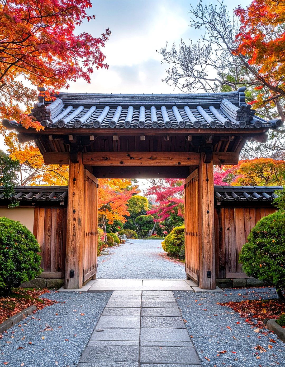 Wabi Sabi Weathered Japanese Garden Gate - 20 Japanese Garden Gate Design Ideas