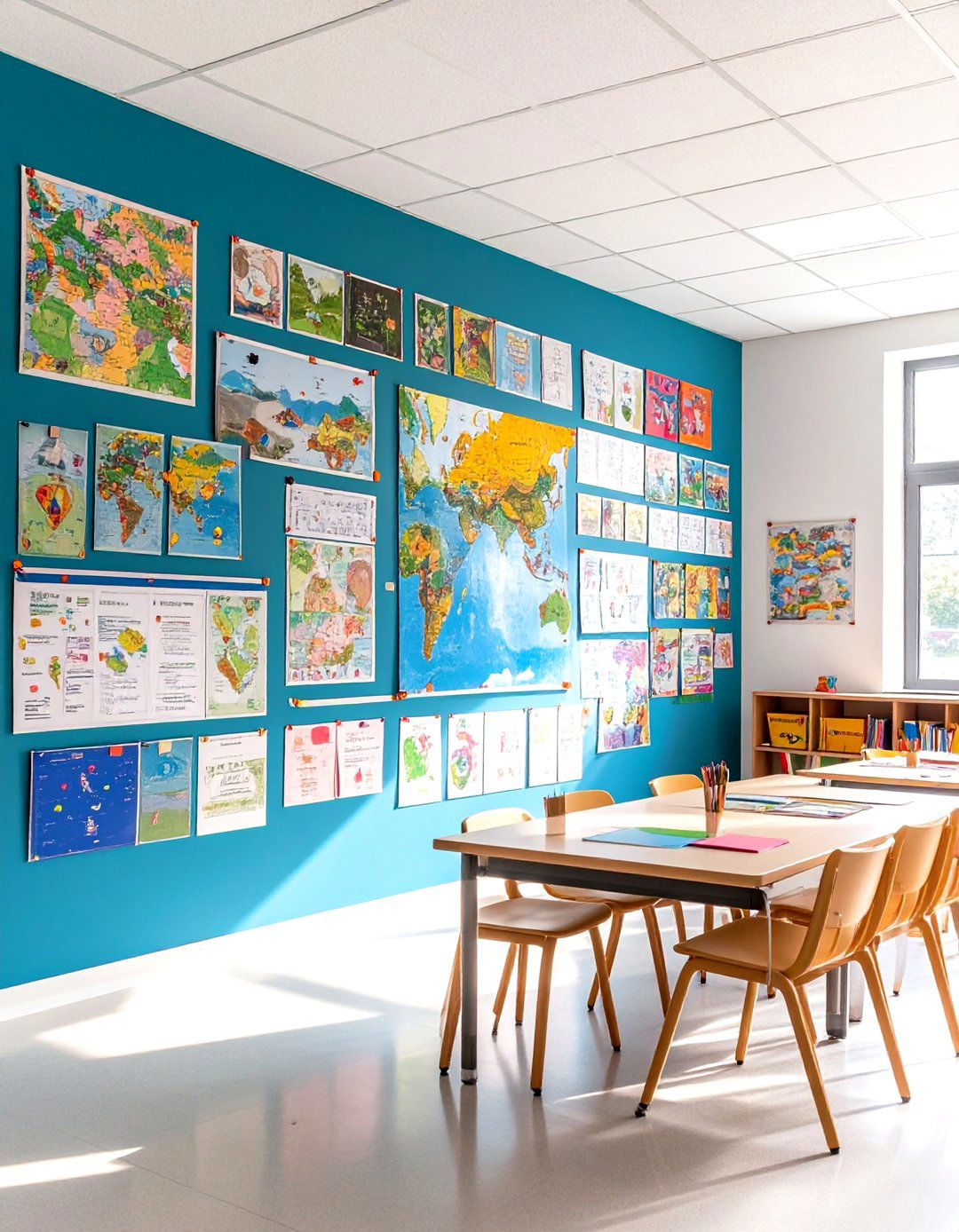 Wall Gallery Homeschool Room Display - 20 Homeschool Room Ideas