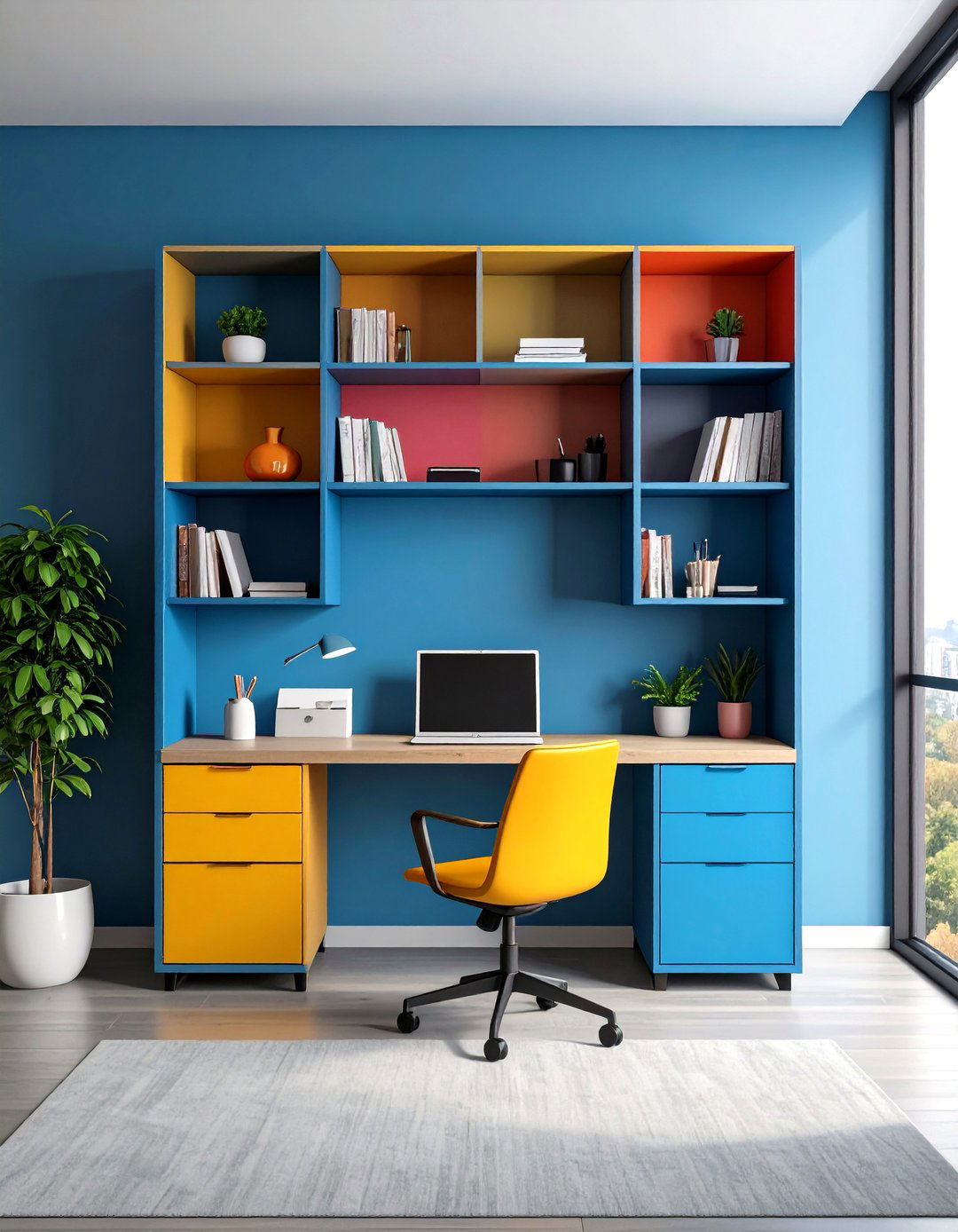 Wall Integrated Desks - 20 Tiny House Storage Ideas