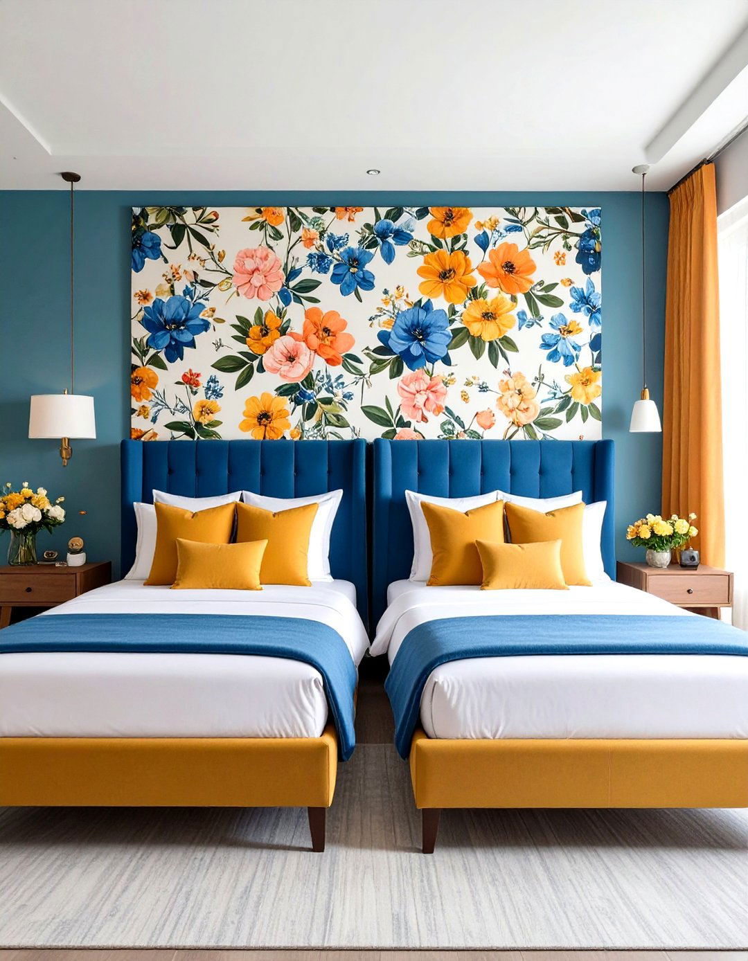 Wall Mount the Headboard - 20 Twin Bedroom Ideas