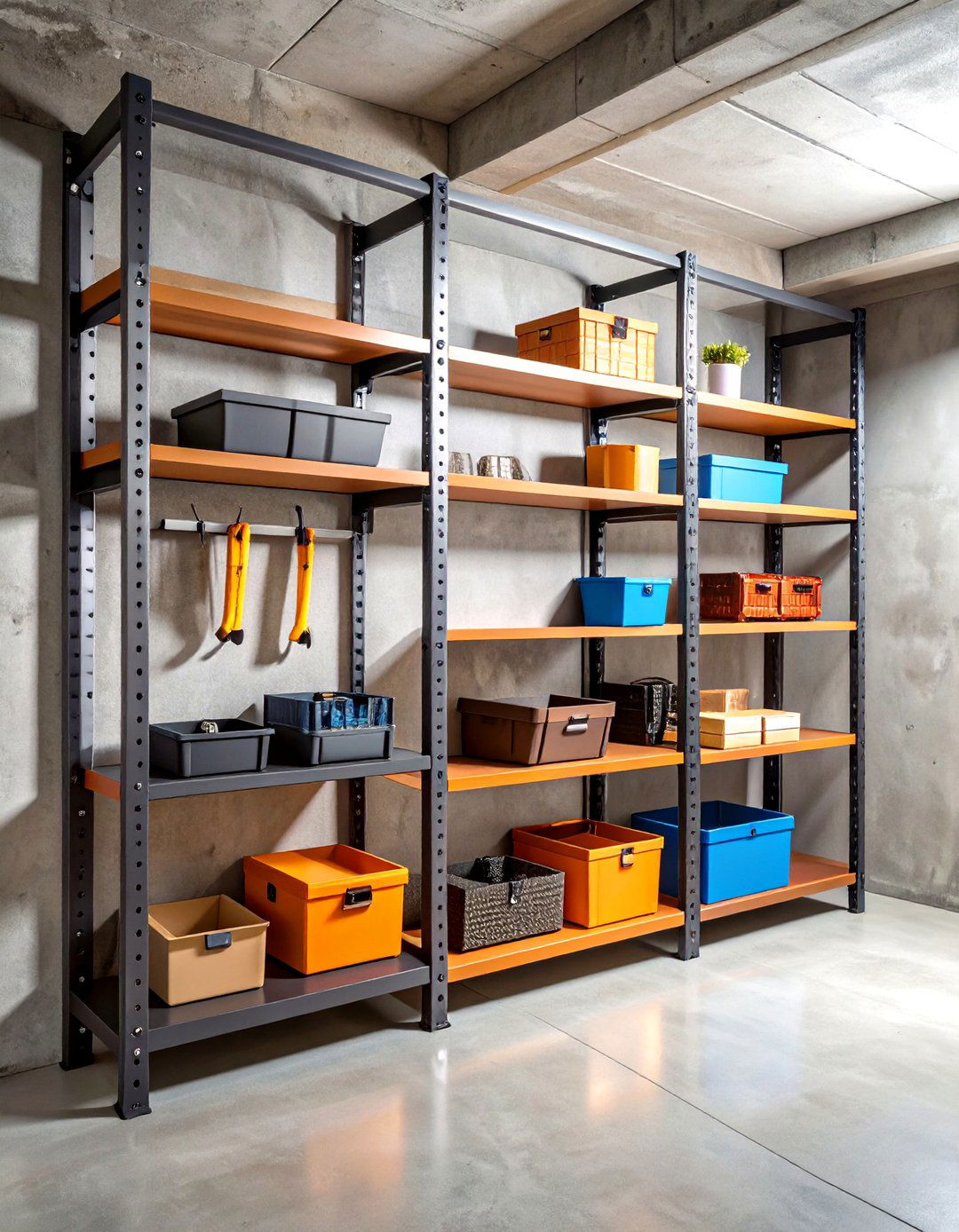Wall Mounted Basement Storage Systems - 20 Basement Storage Ideas