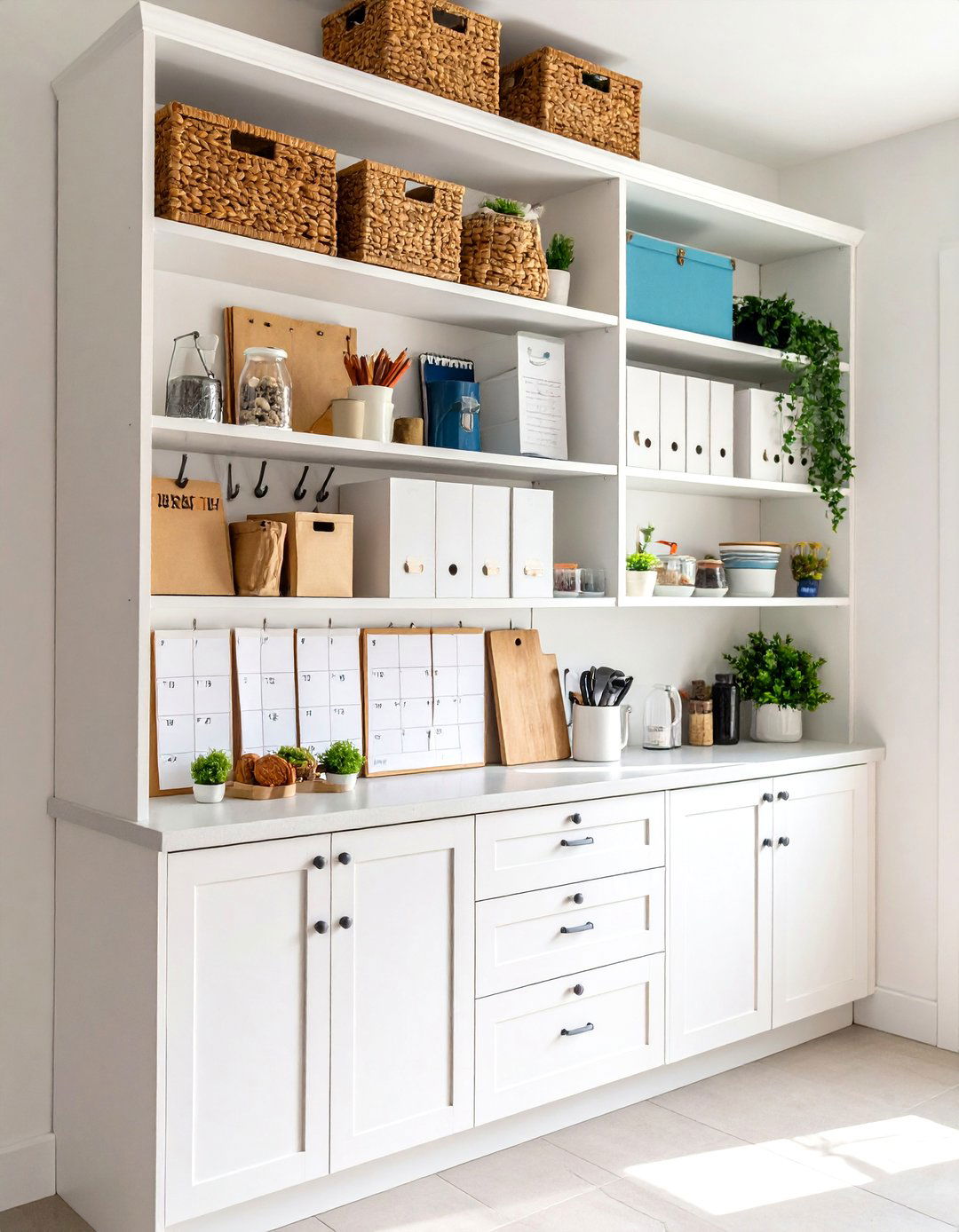 Wall Mounted Command Center System - 20 Command Center Ideas