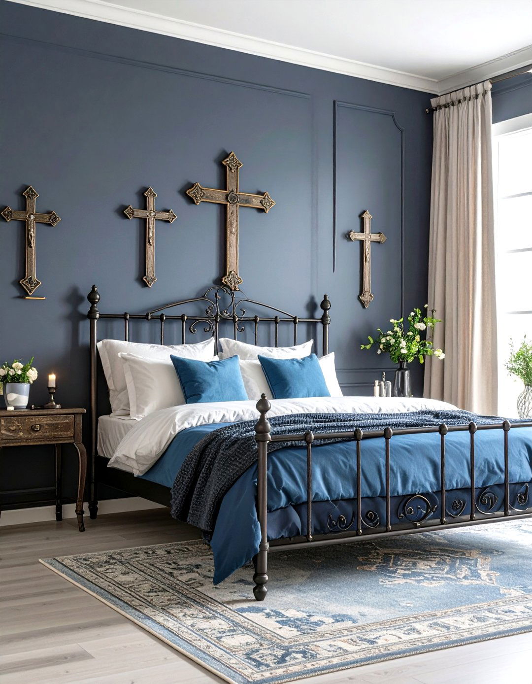 Wall Mounted Crosses and Religious Iconography - 20 Vampire Bedroom Ideas