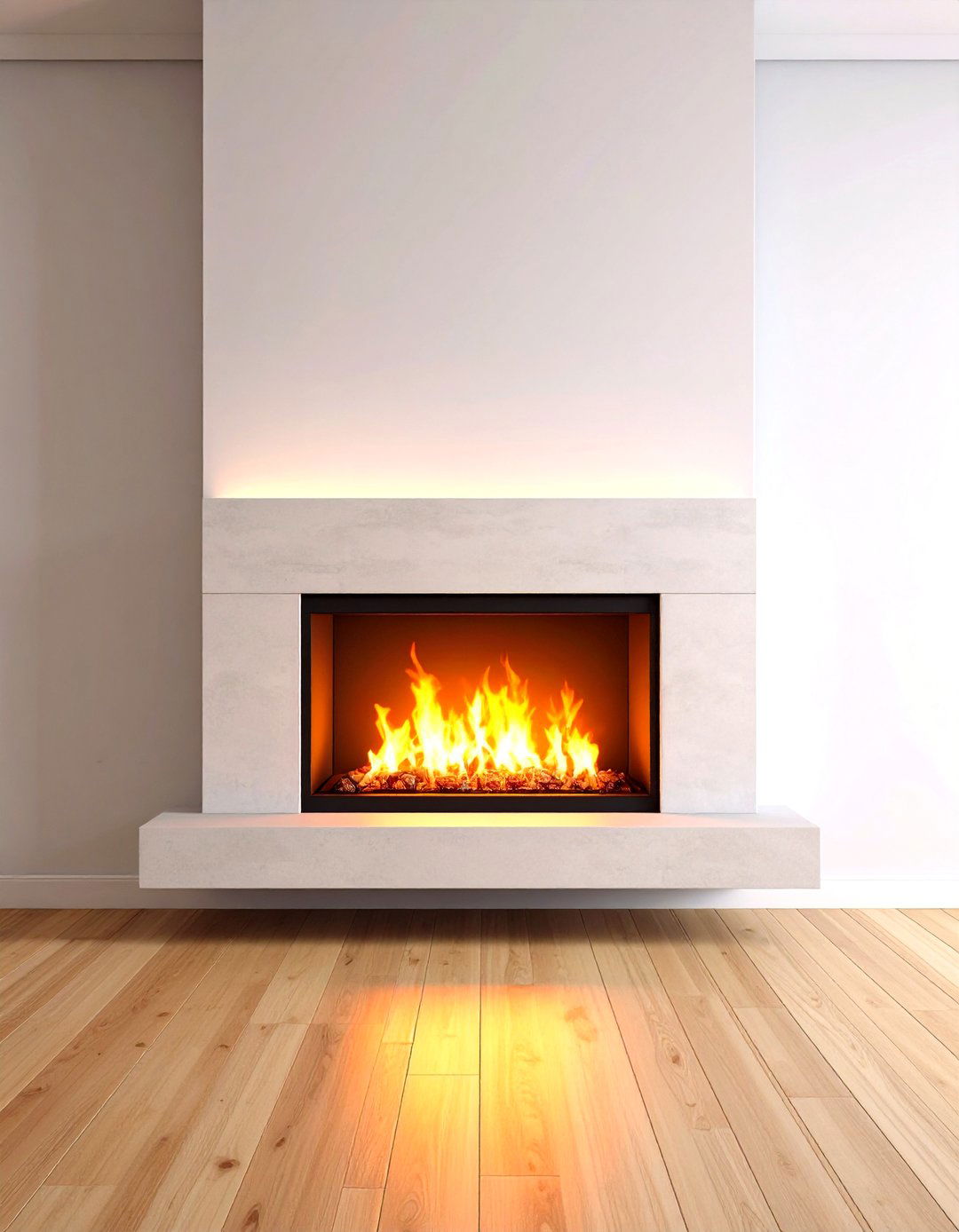 Wall Mounted Electric Fireplace - 20 Scandinavian Fireplace Ideas