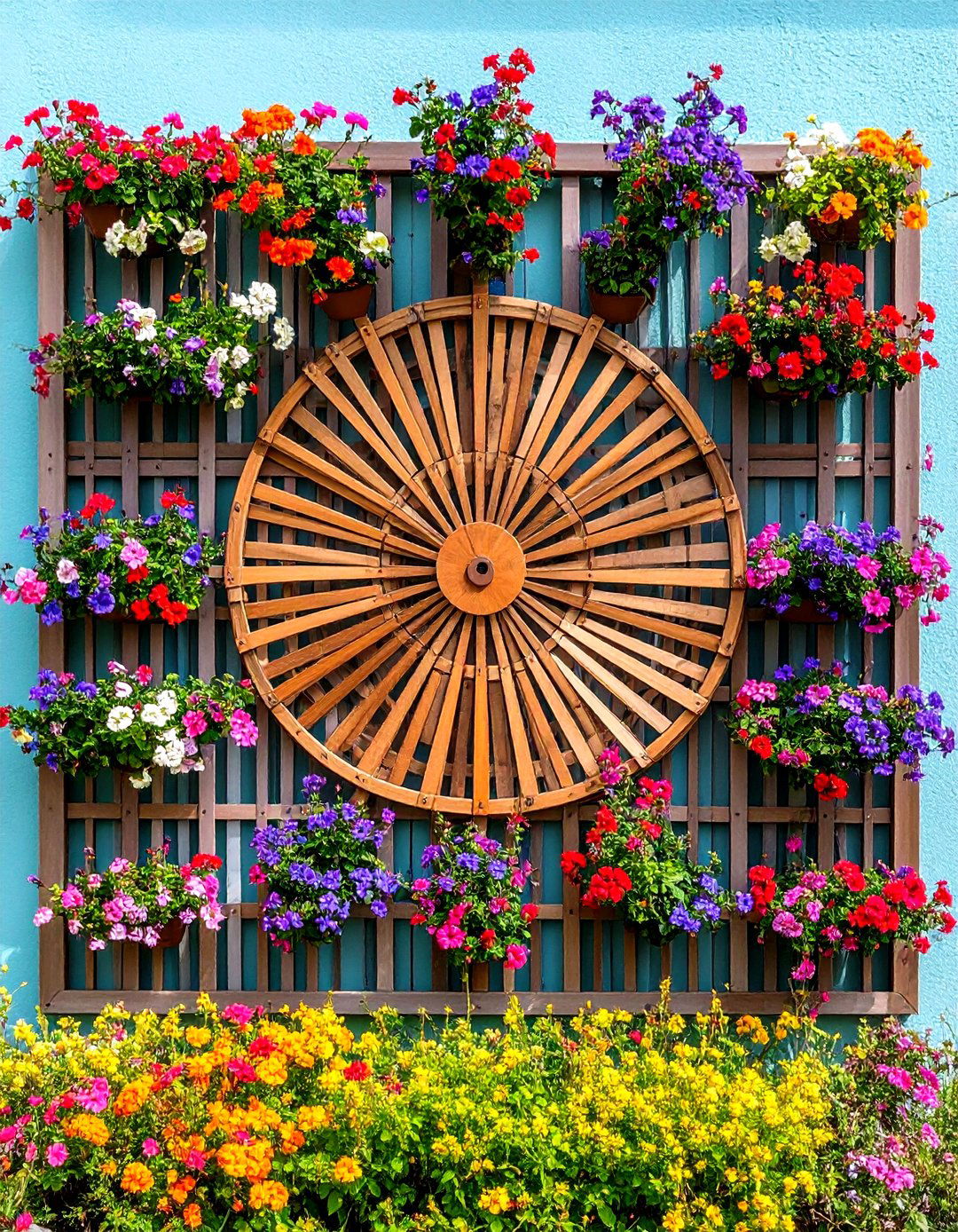 Wall Mounted Fan Trellis Patterns - 20 Trellis Ideas