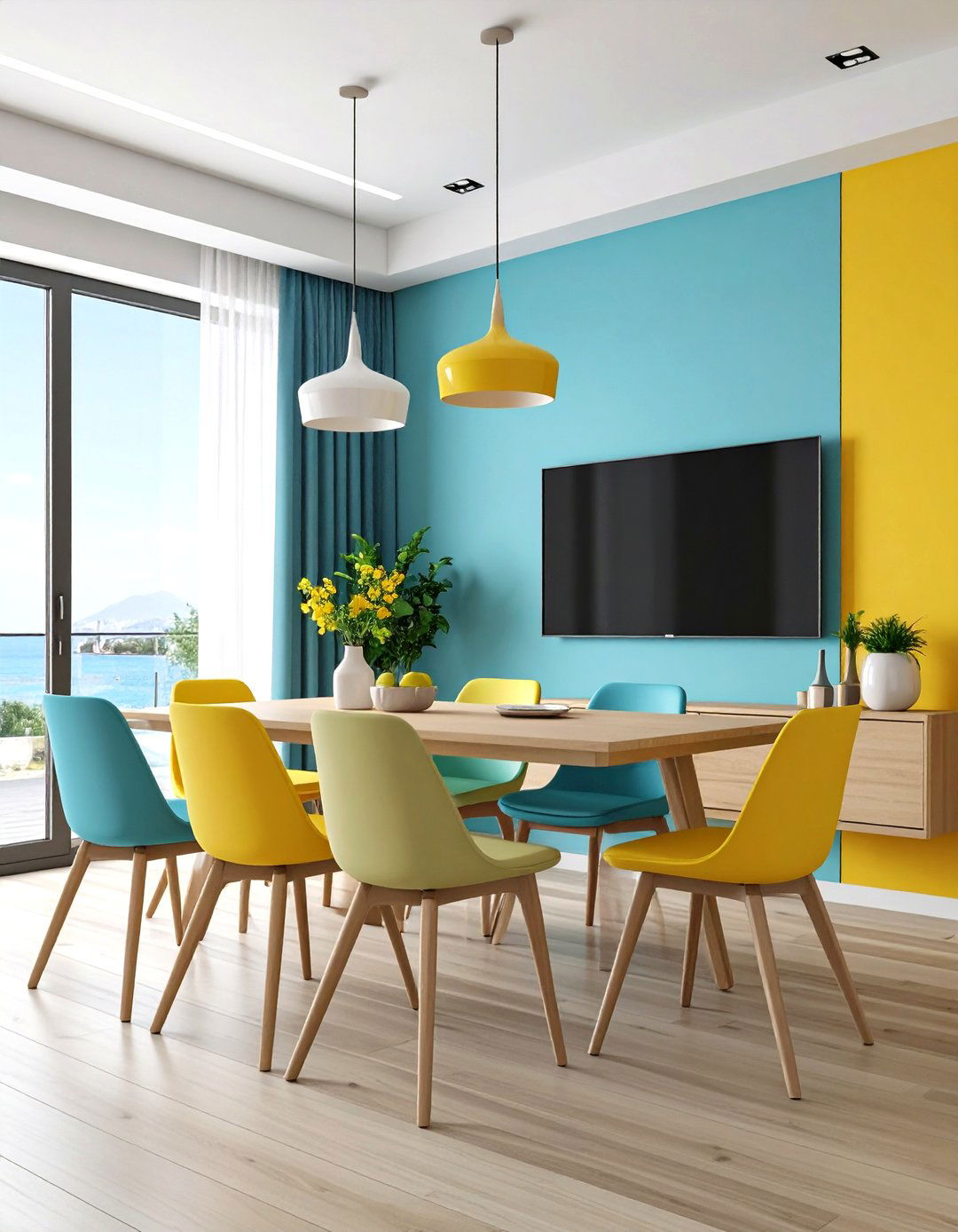 Wall Mounted Fold Down Dining Table - 20 Small Living Room Ideas With Tv and Dining Table