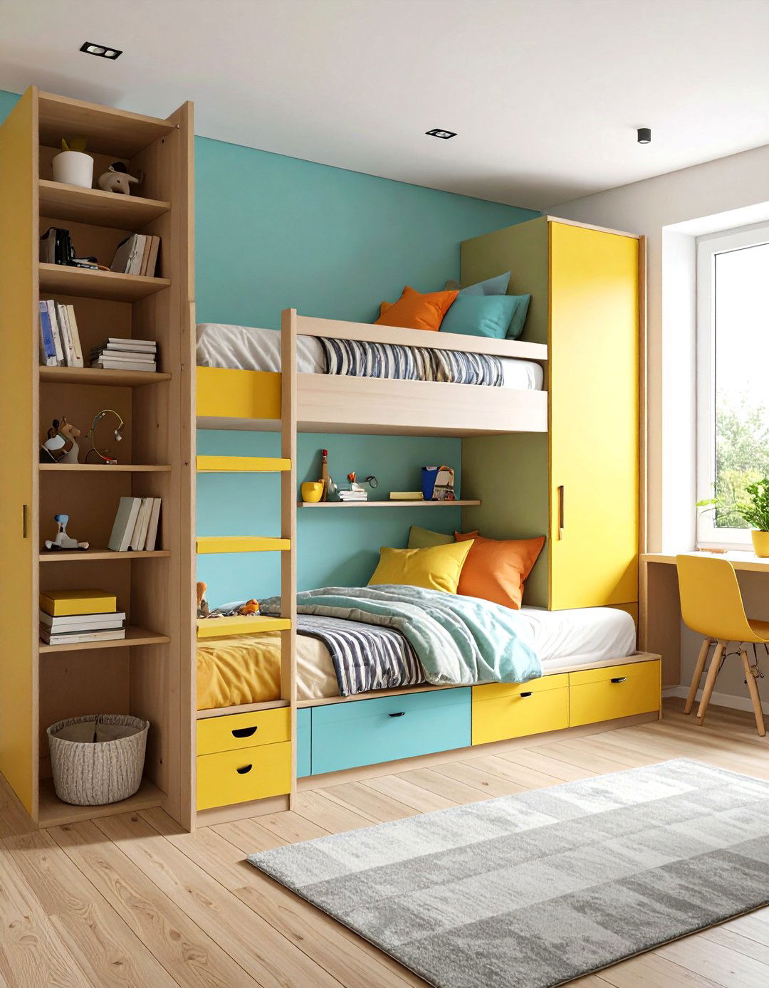 Wall Mounted Fold Down Murphy Beds - 20 Shared Bedroom Ideas for Small Rooms