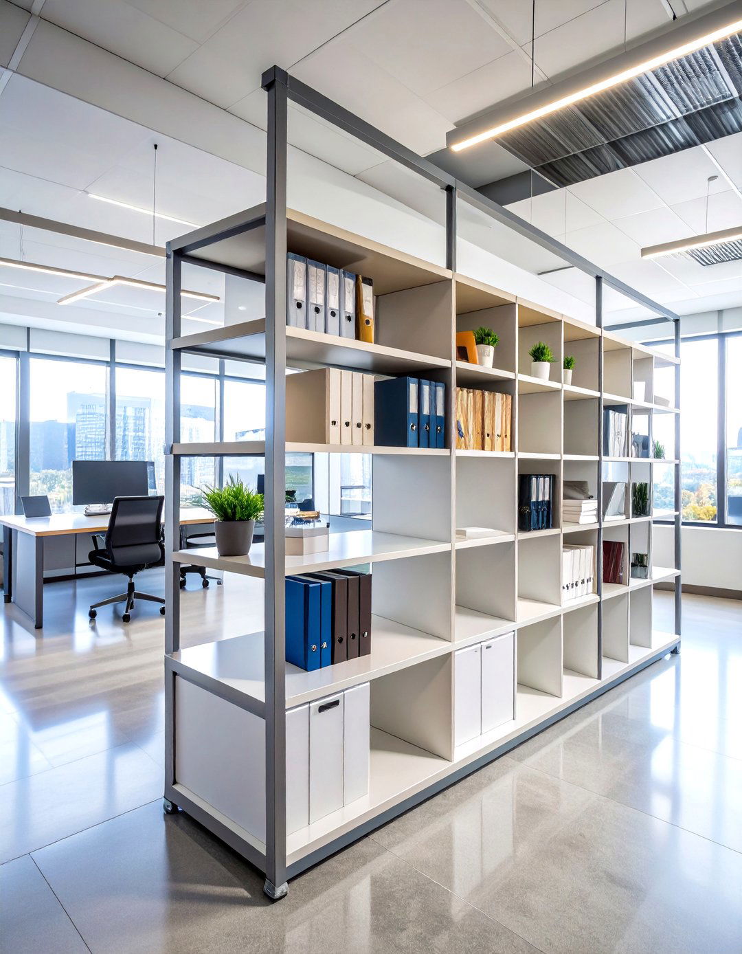 Wall Mounted Office Storage Shelves - 20 Office Storage Ideas