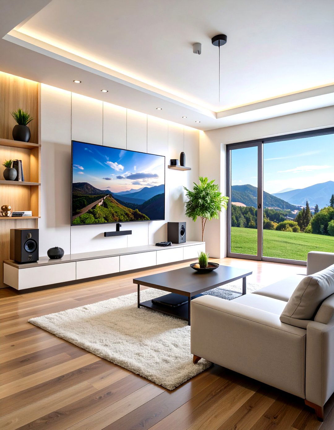 Wall Mounted TV and Console Setup - 20 Video Game Room Ideas