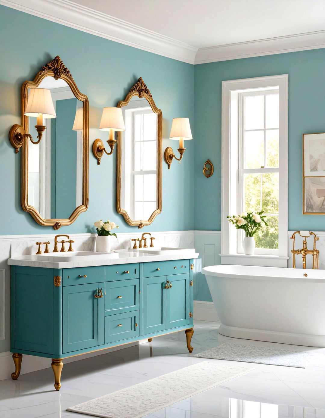 Wall Sconces - 20 Victorian Bathroom Ideas