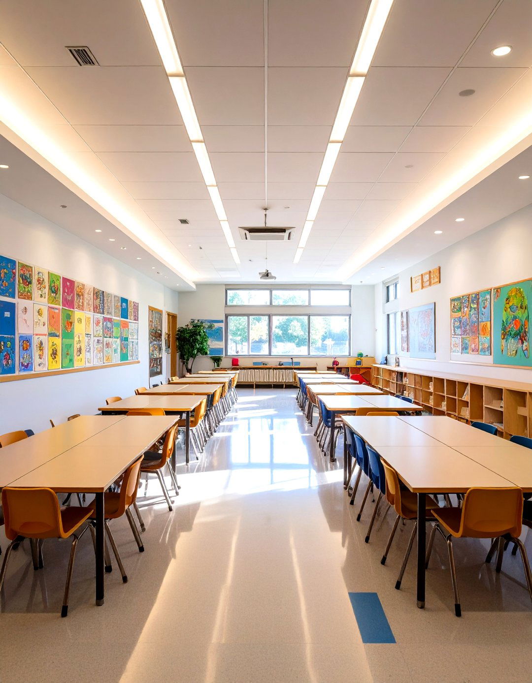 Wall Wash Classroom Lighting for Display Areas - 20 Classroom Lighting Ideas