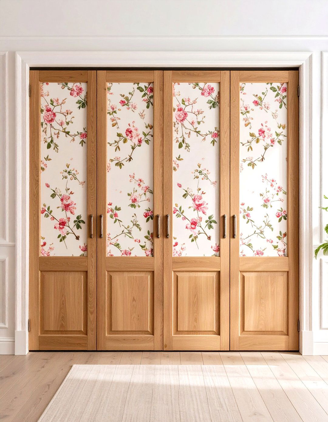 Wallpaper Covered Bifold Closet Doors - 20 closet door ideas