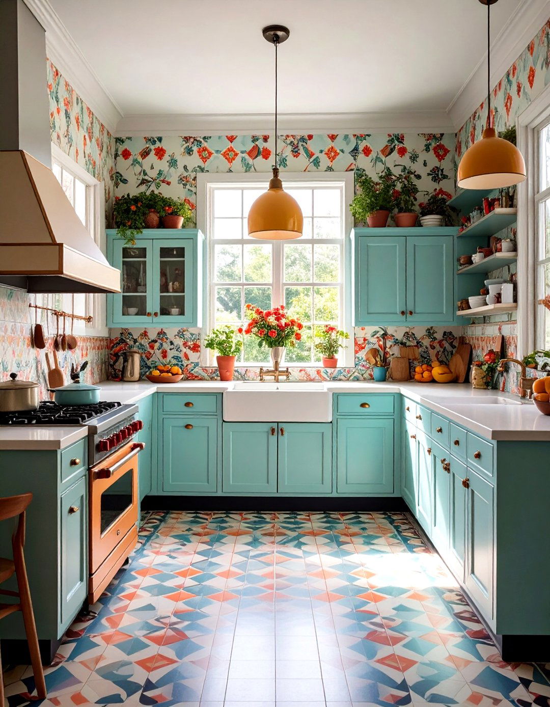 Wallpaper Wonderland Retro Kitchen - 20 Retro Kitchen Ideas