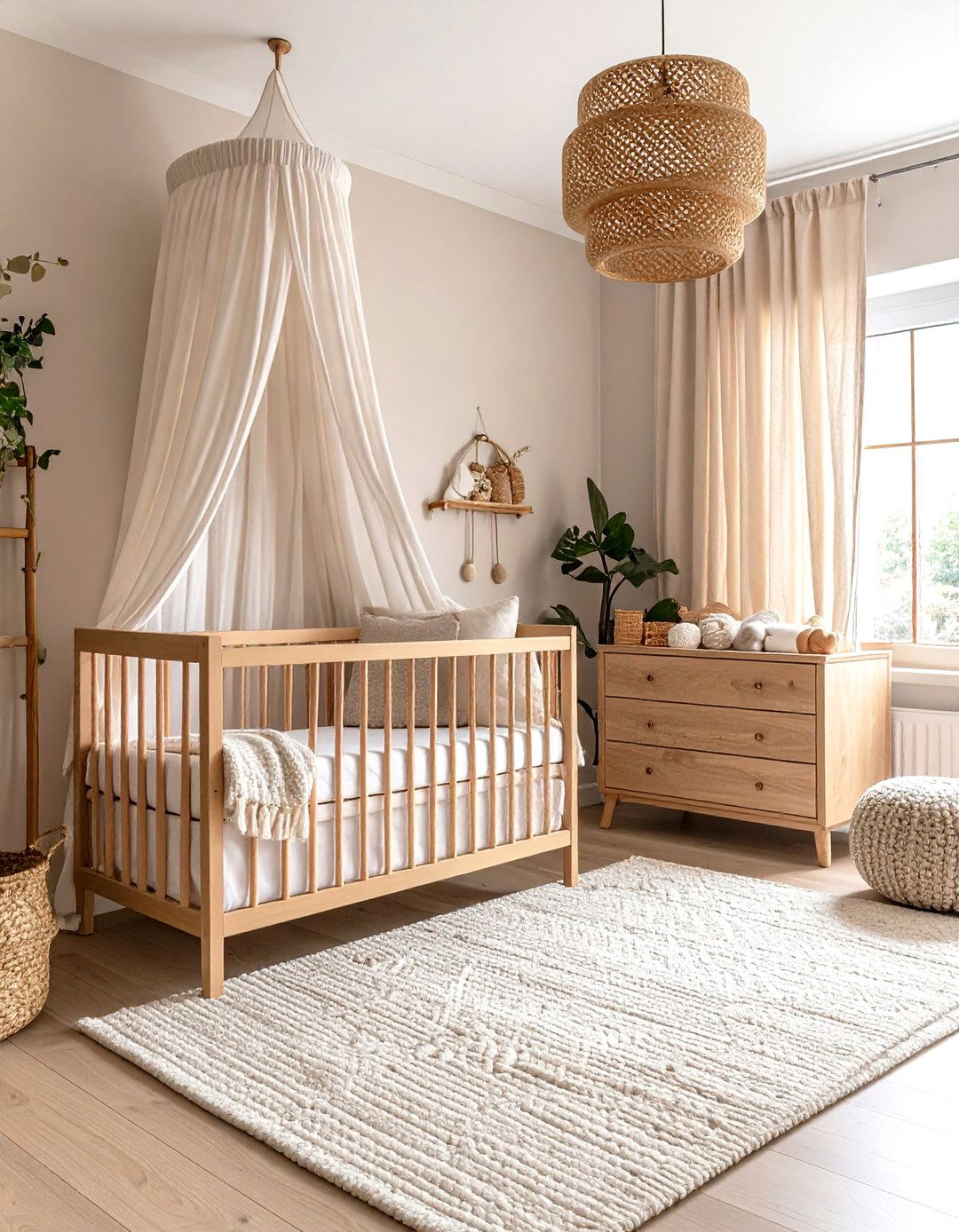 Warm Beige Minimalist Nursery Sanctuary - 20 Minimalist Nursery Ideas
