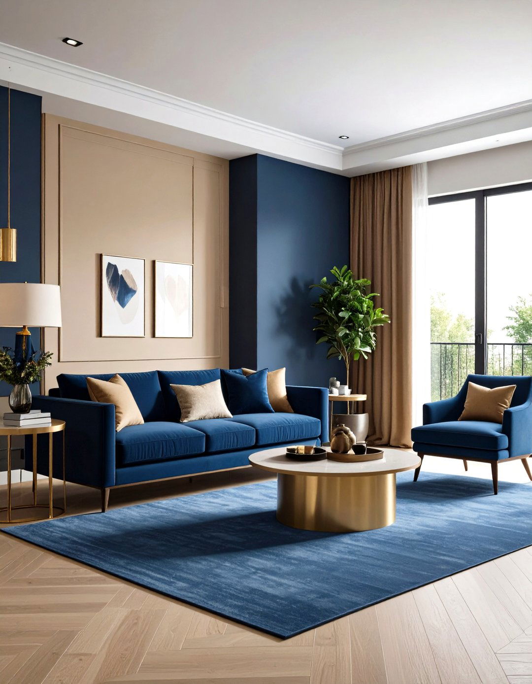 Warm Beige Walls and Charcoal Slate Floors - 20 Floor and Wall Color Ideas
