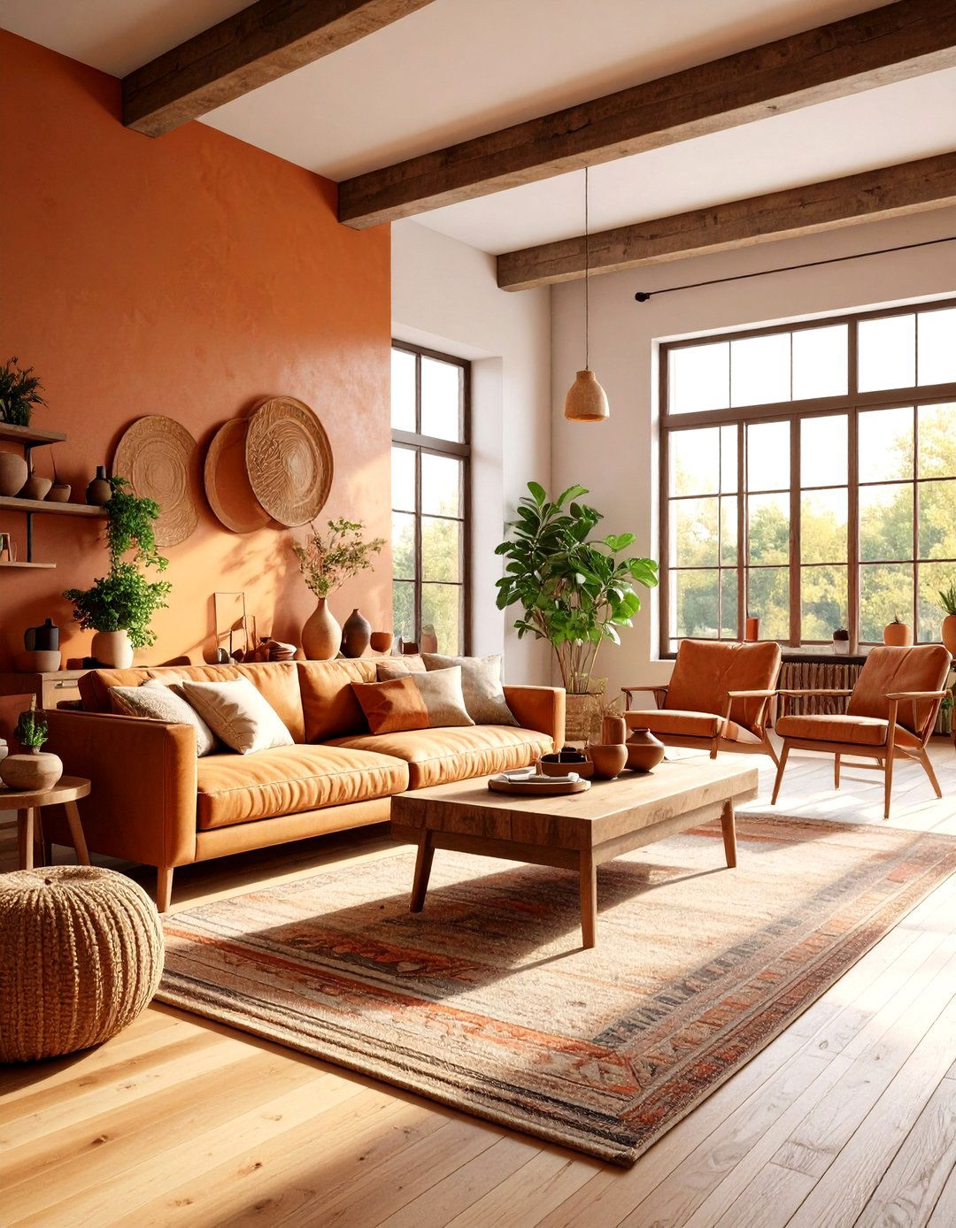 Warm Earth Tones Loft Sanctuary - 20 Loft Ideas