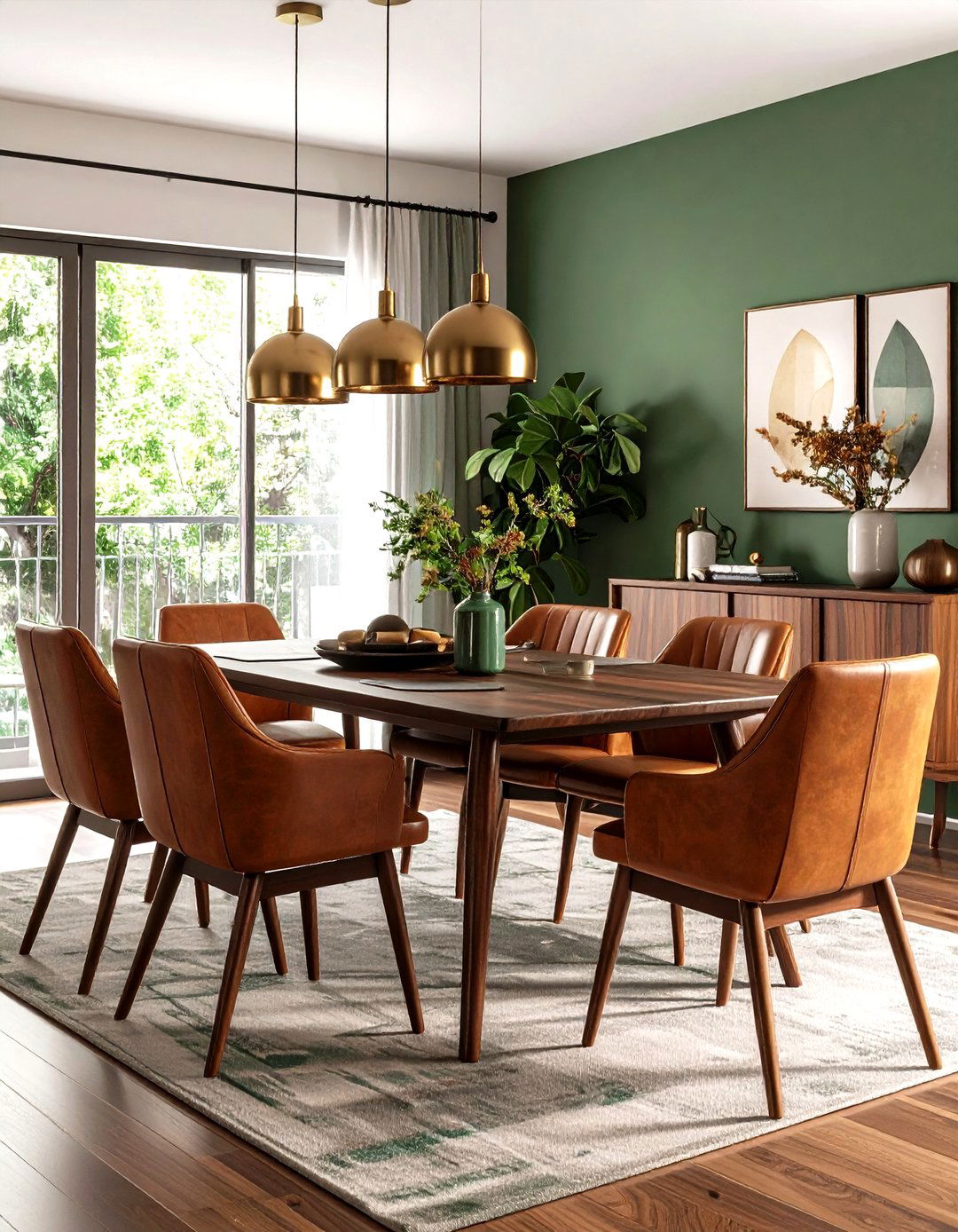 Warm Earth Tones Mid Century Modern Dining Room - 20 Mid-century Modern Dining Rooms