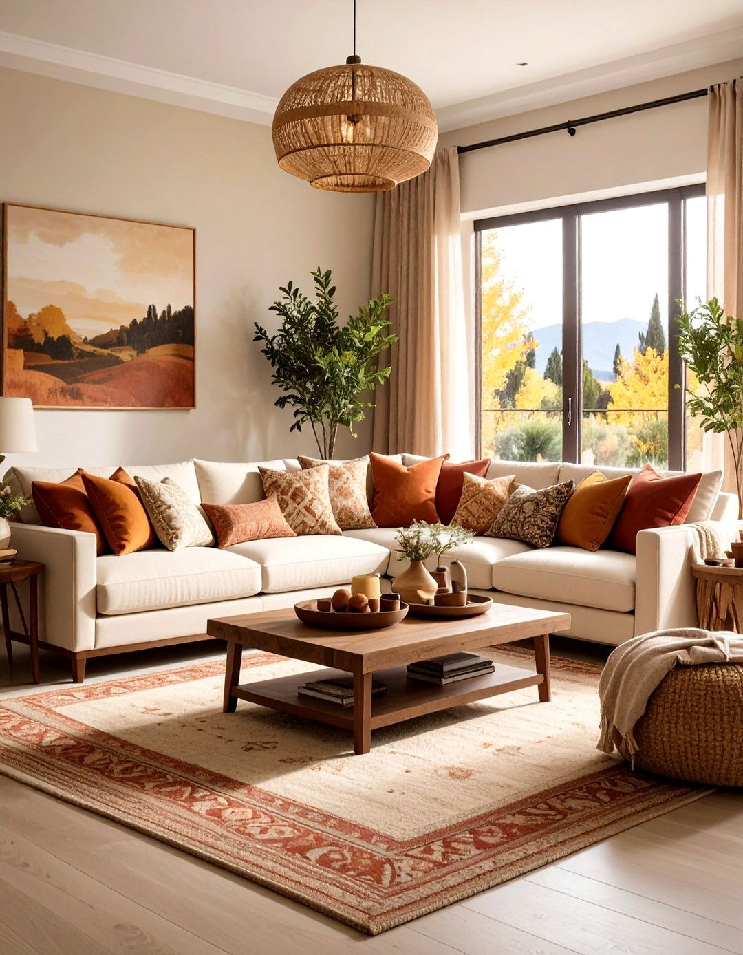 Warm Earthy Color Palette - 20 Tuscan Living Room Ideas