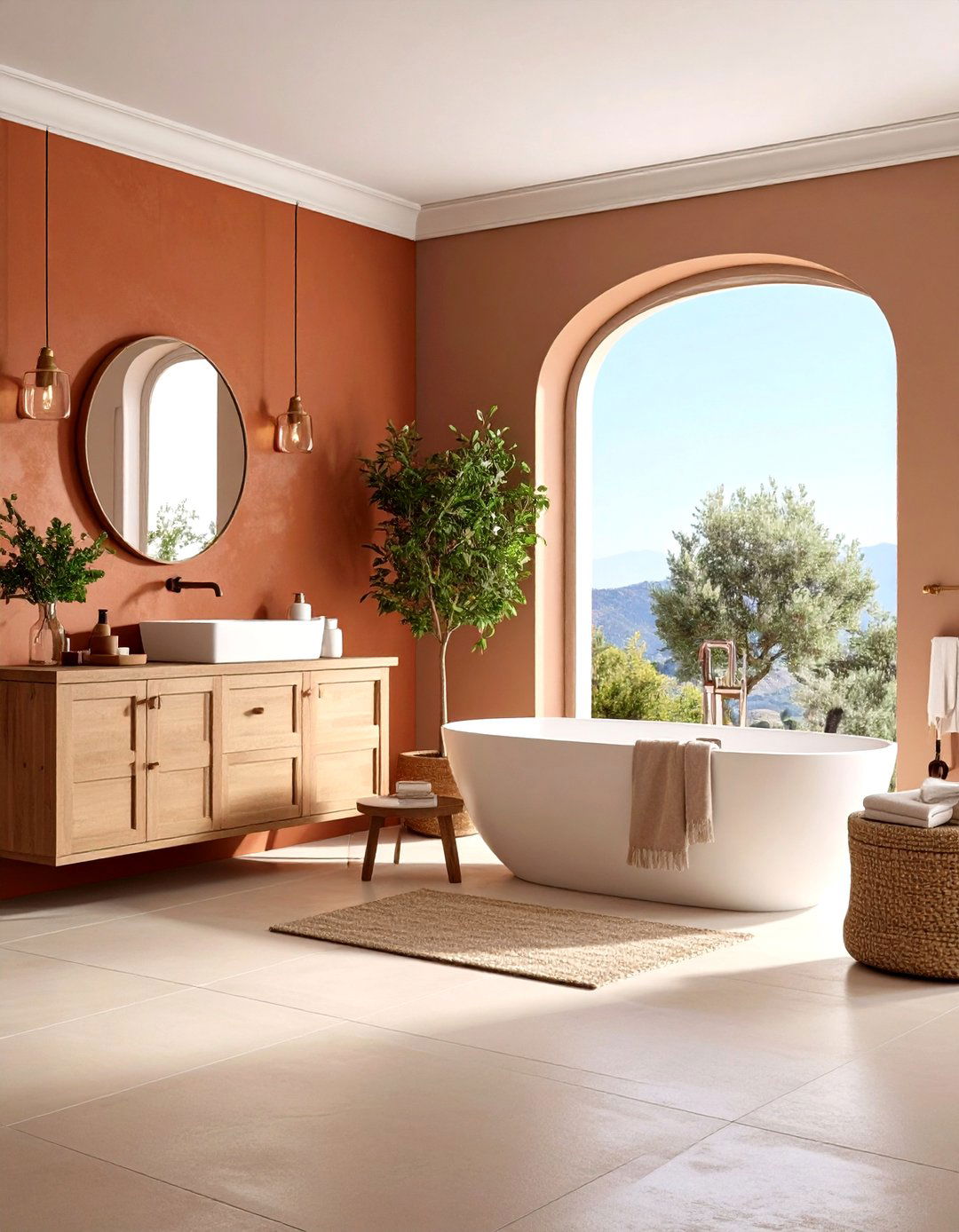 Warm Earthy Color Palettes - 20 Tuscan Bathroom Ideas