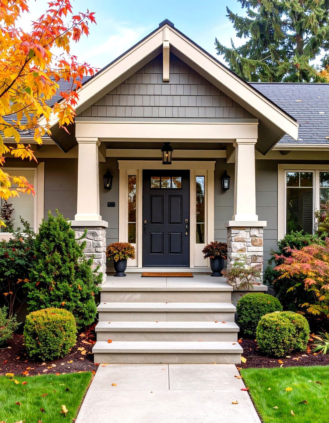 Warm Greige Gray Exterior for Welcoming Facades - 20 Gray Exterior House Paint Ideas