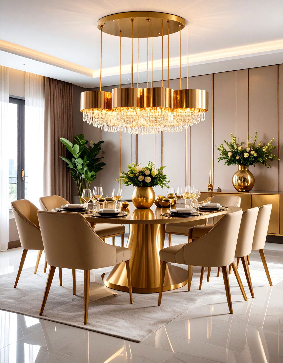 Warm Metallic Luxury Interior Design - 20 Luxury Interior Design Ideas