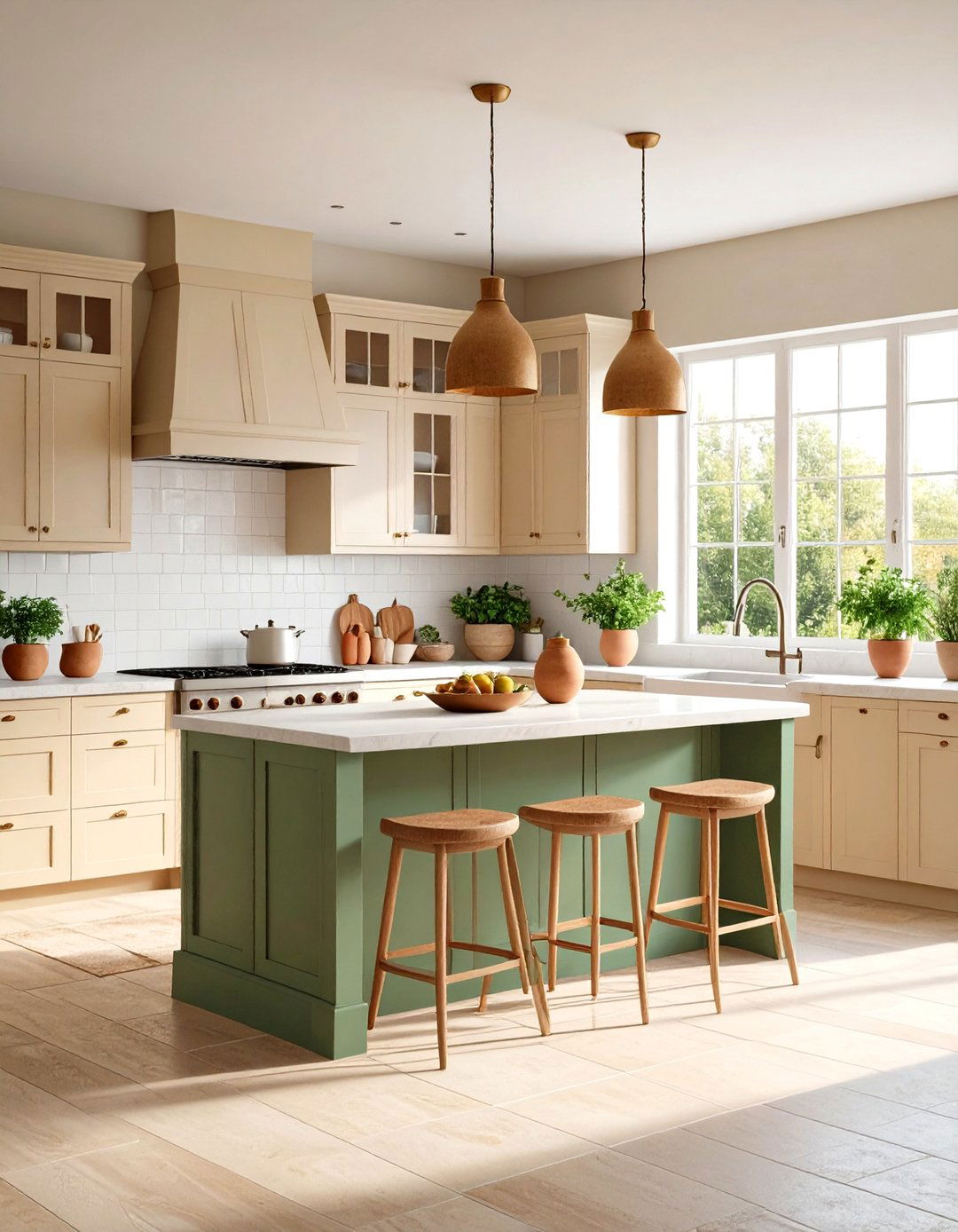 Warm Neutral Color Palette Defines the French Country Kitchen Mood - 20 French Country Kitchen Ideas