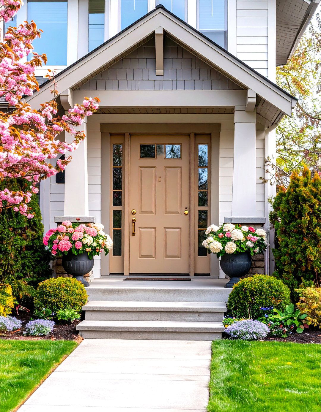 Warm Neutral Door - 20 Door Painting Ideas