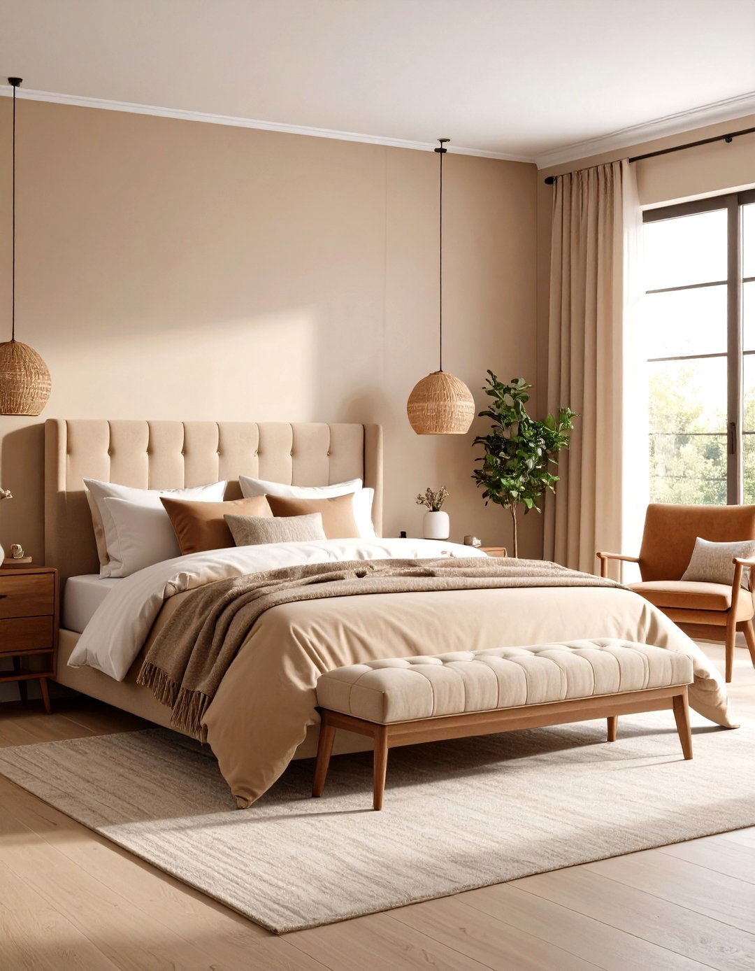 Warm Neutral Relaxing Bedroom - 20 Relaxing Bedroom Ideas
