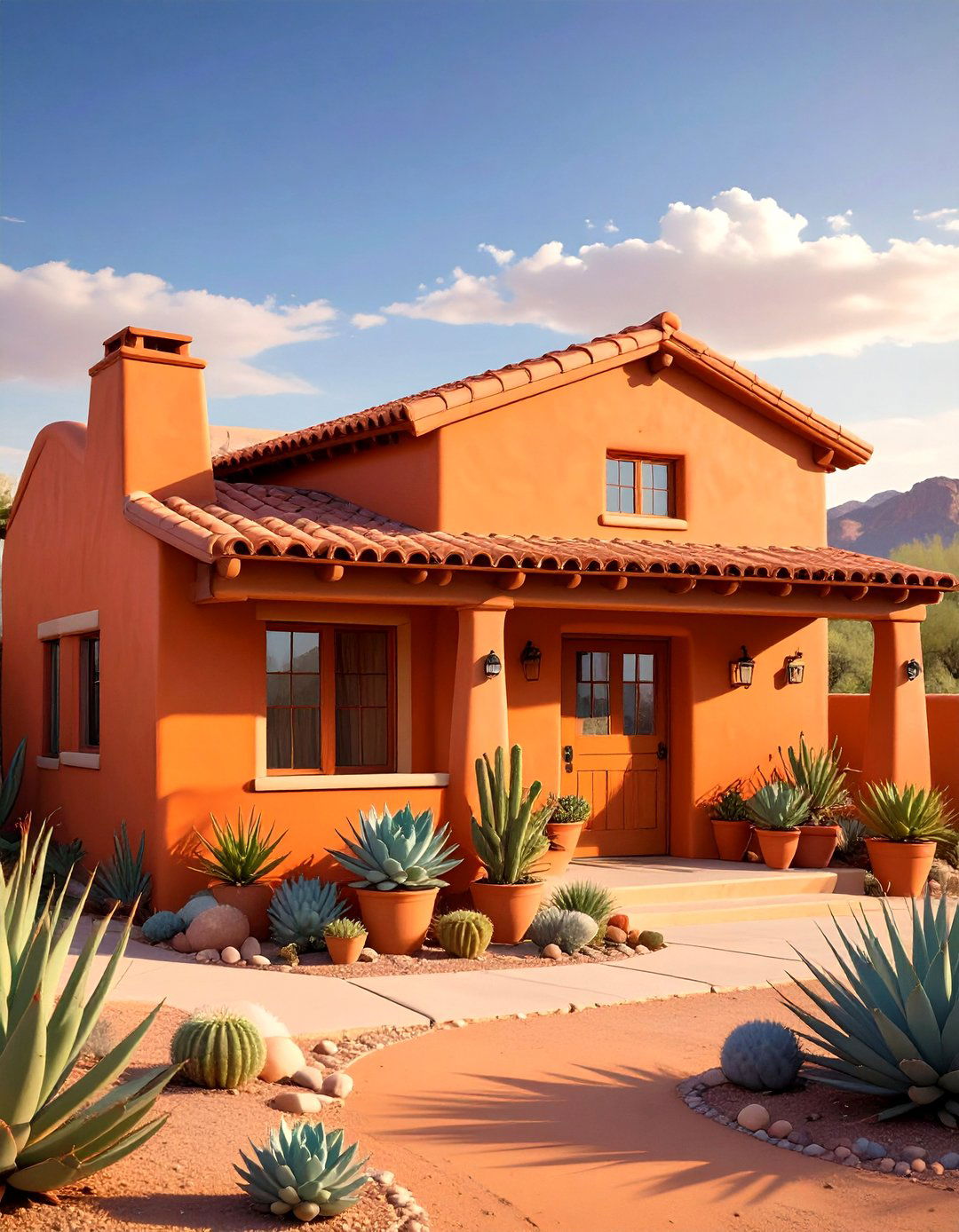 Warm Terracotta Exterior House Colors for Southwest Charm - 20 Exterior House Colors & Inspiration