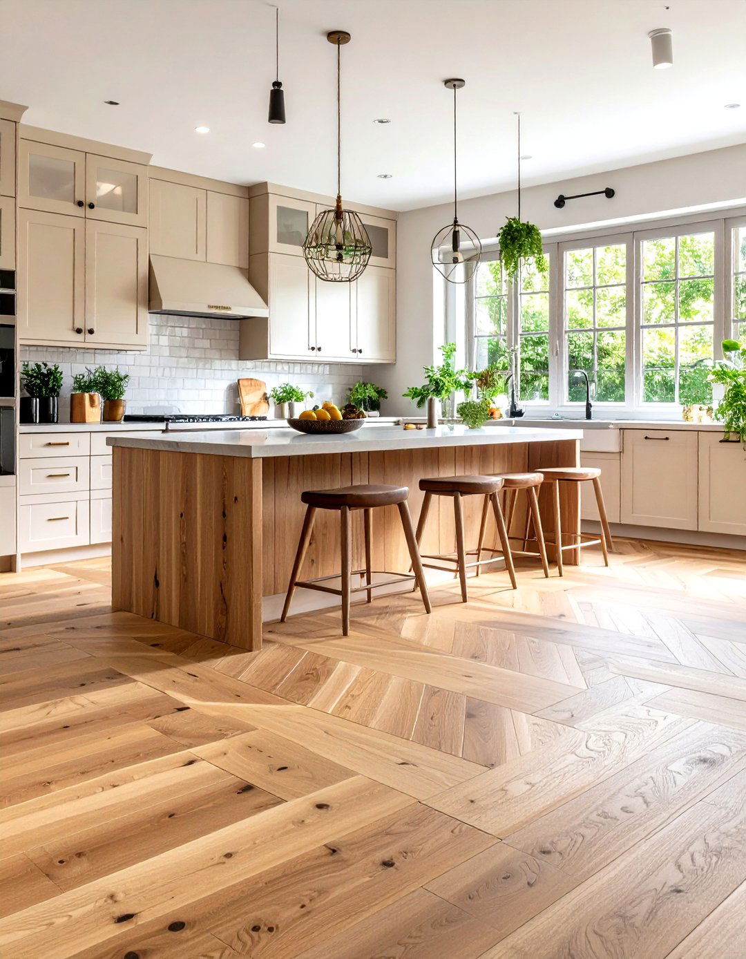 Warm Wood Look Kitchen Floor Porcelain - 20 Kitchen Floor Ideas