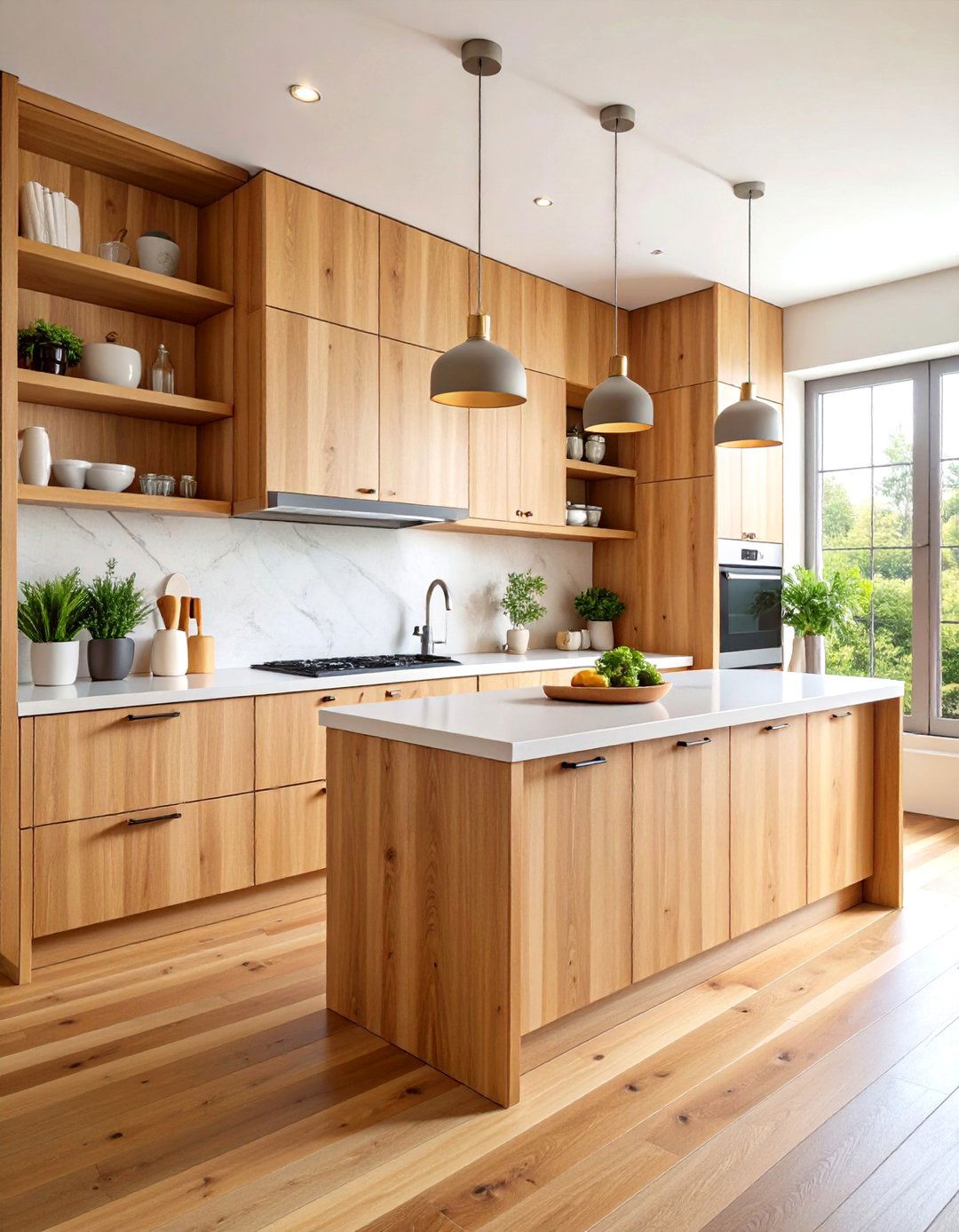 Warm Wood Minimalist Kitchen Concept - 20 Minimalist Kitchen Ideas