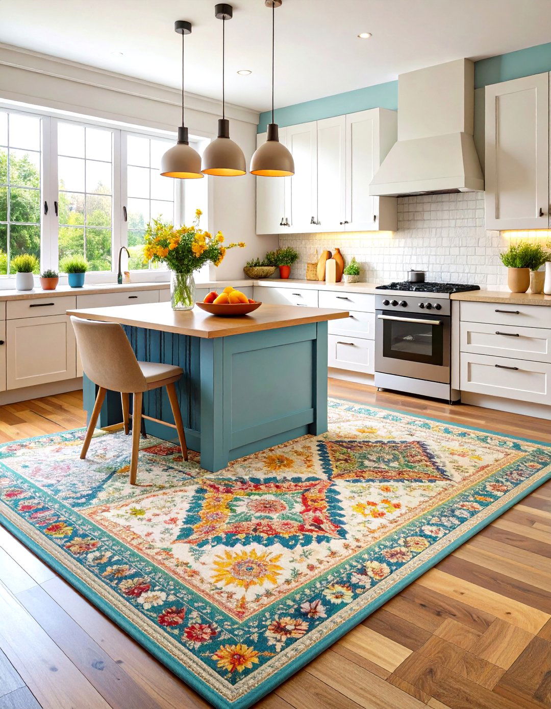 Washable Kitchen Rug with Anti Stain Technology - 20 Kitchen Rug Ideas