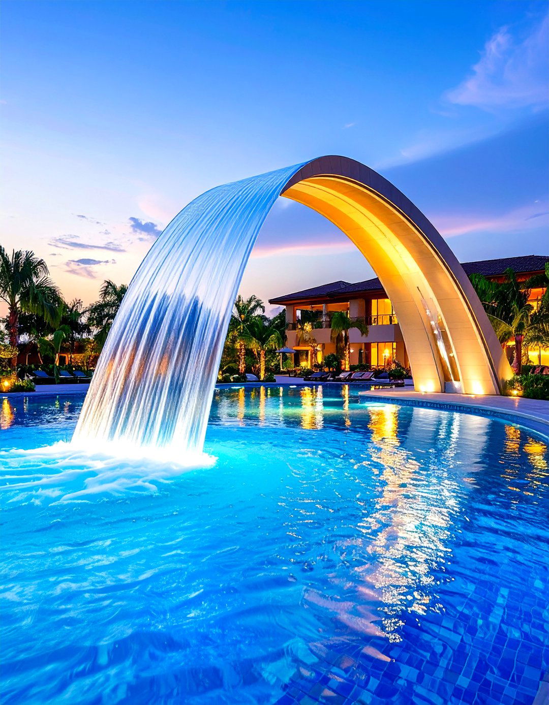 Water Blades Laminars - 20 Small Pool Waterfall Ideas