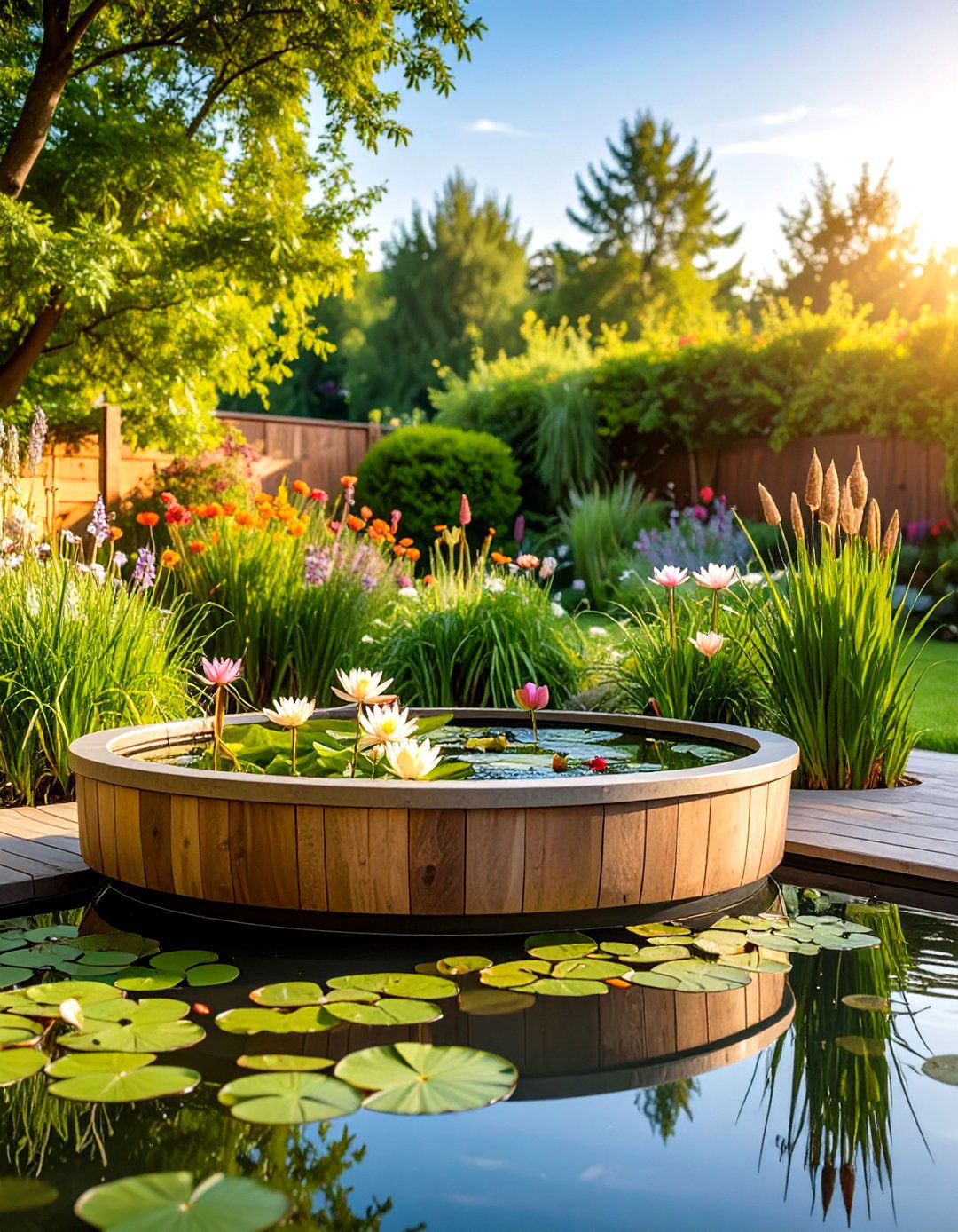 Water Feature Container Garden - 20 Container Garden Ideas