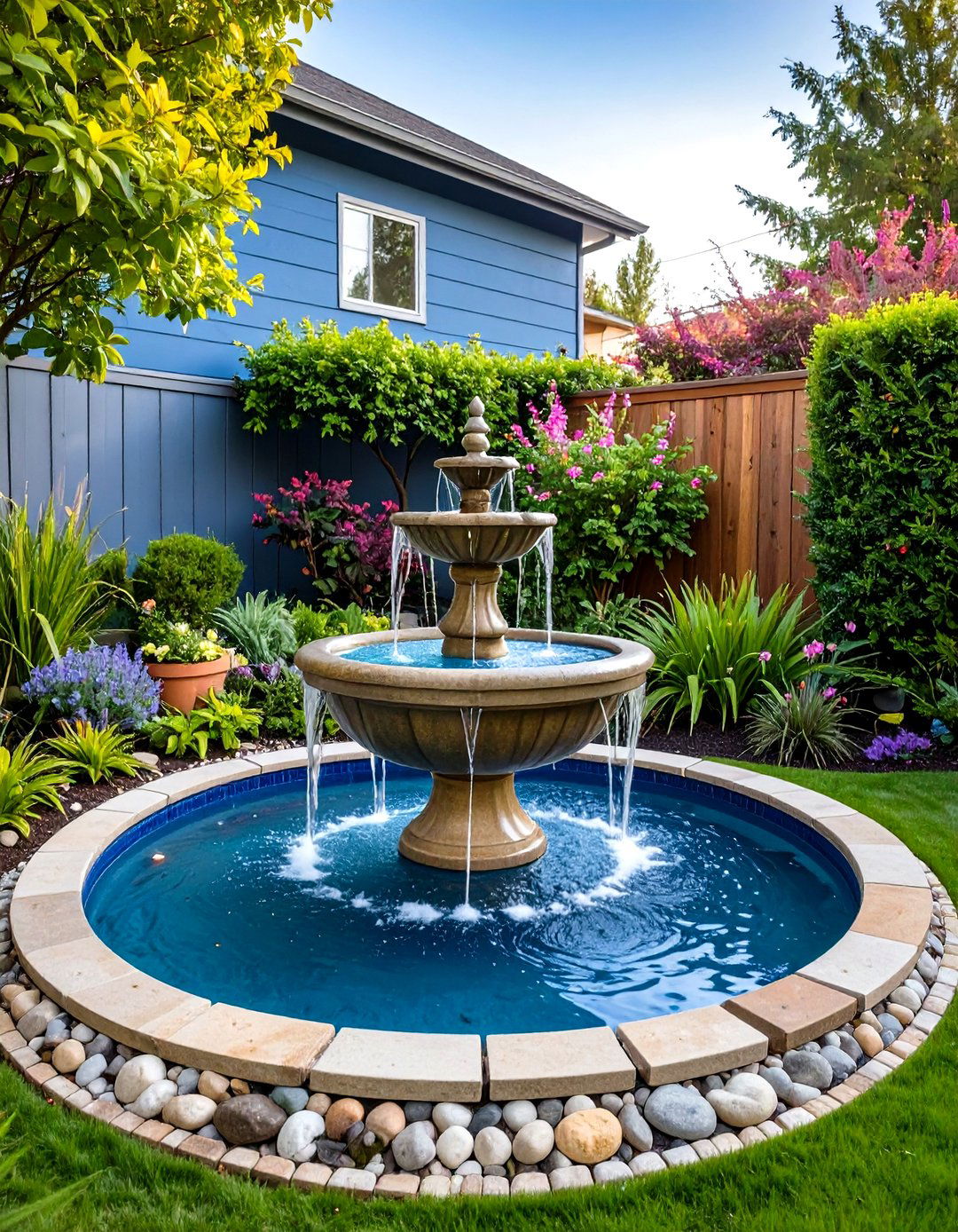 Water Feature Integration for Tranquil Soundscapes - 20 Townhouse Backyard Ideas