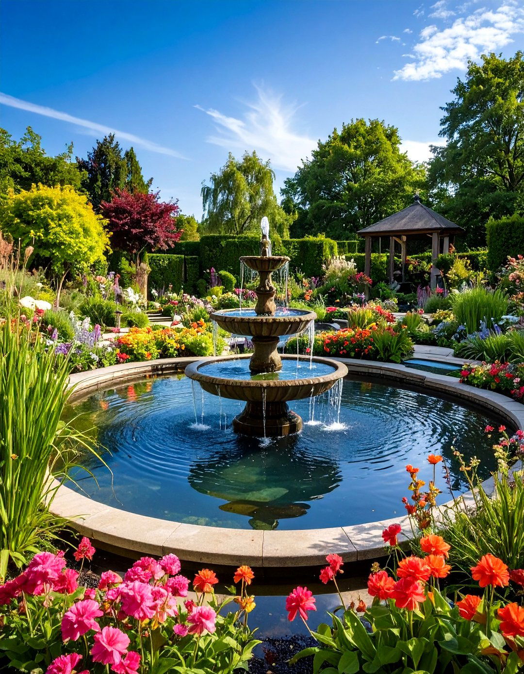 Water Feature Parterre Garden - 20 Parterre Garden Ideas