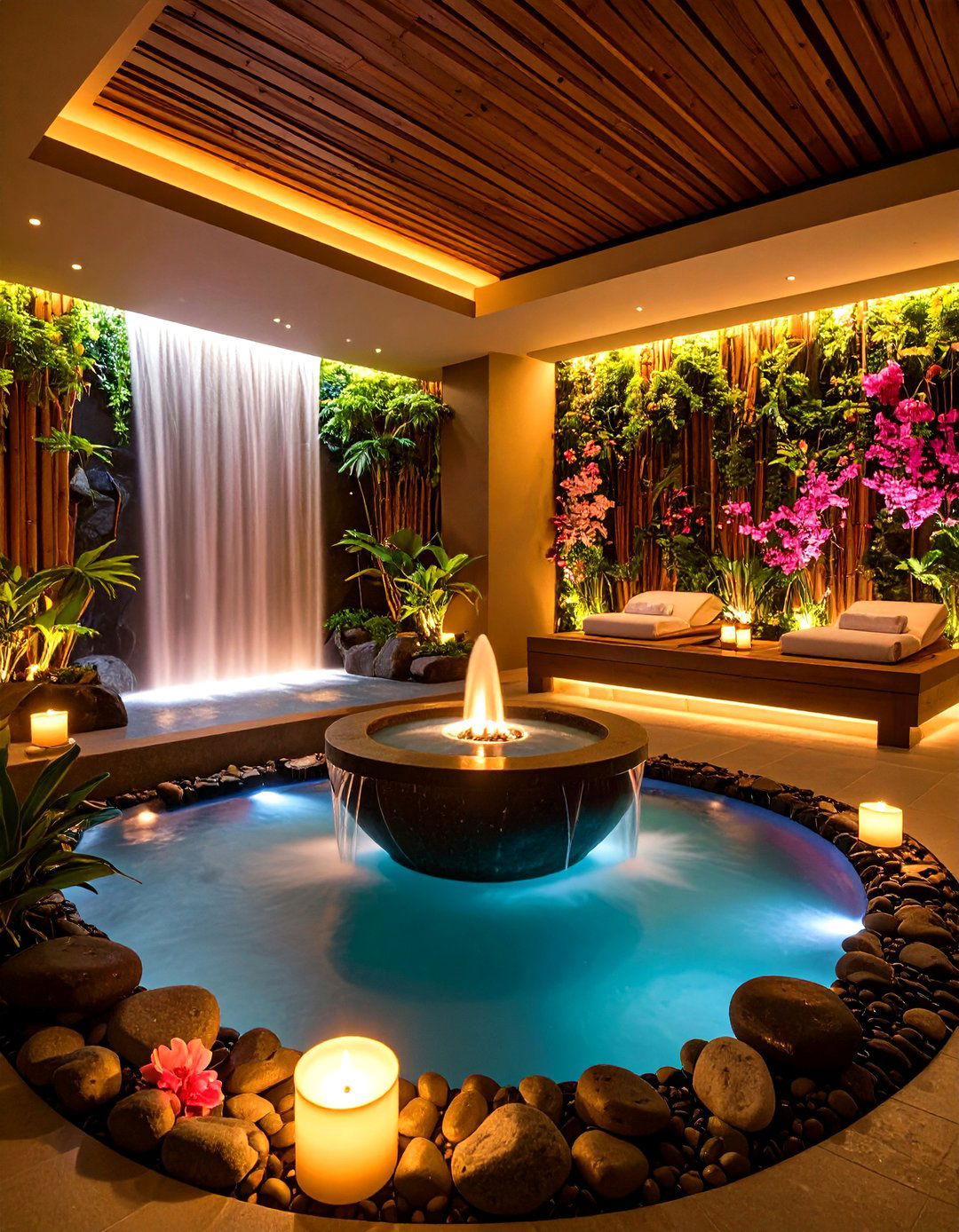 Water Features and Fountains - 20 Spa Decor Ideas