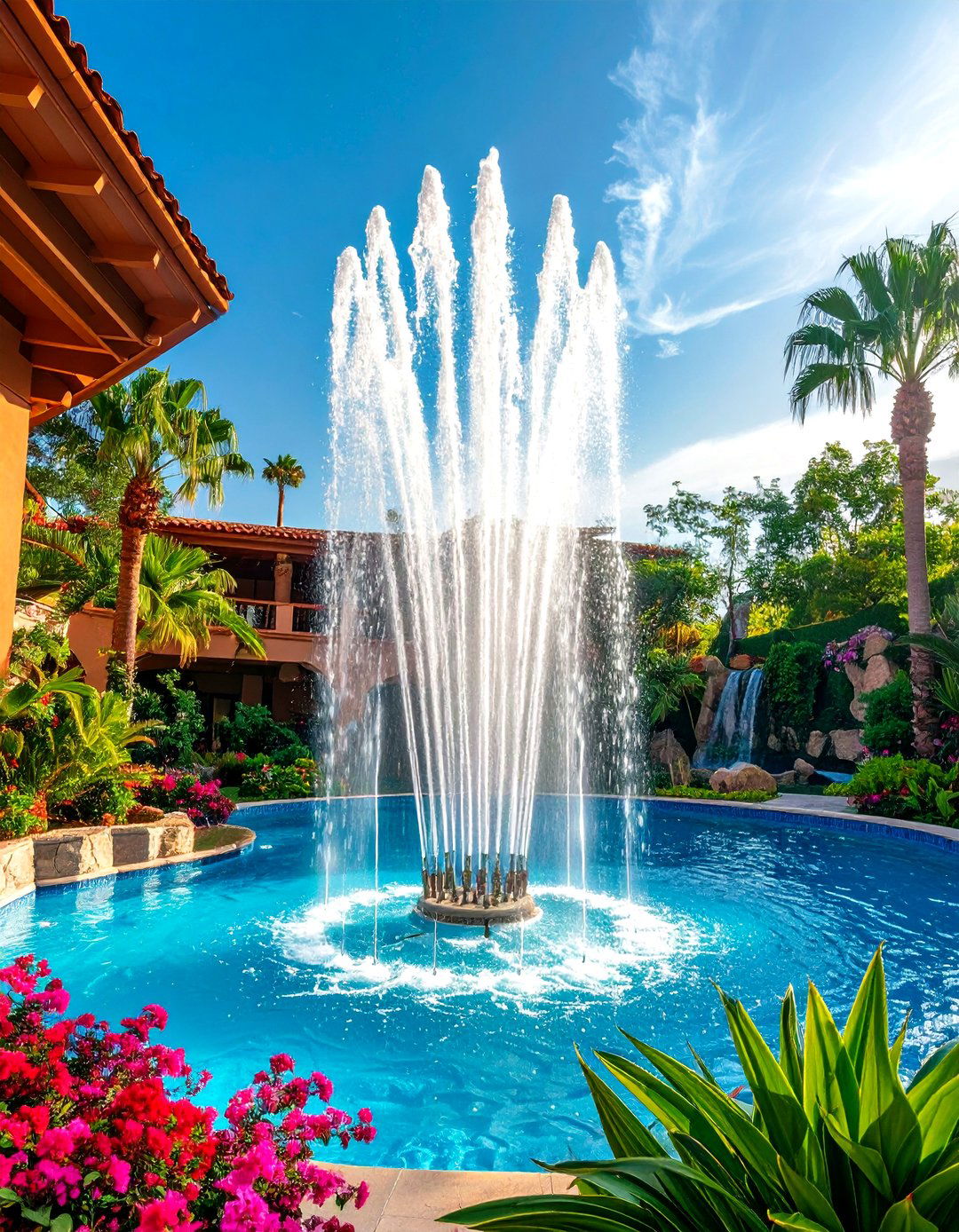Water Jets - 20 Small Pool Waterfall Ideas