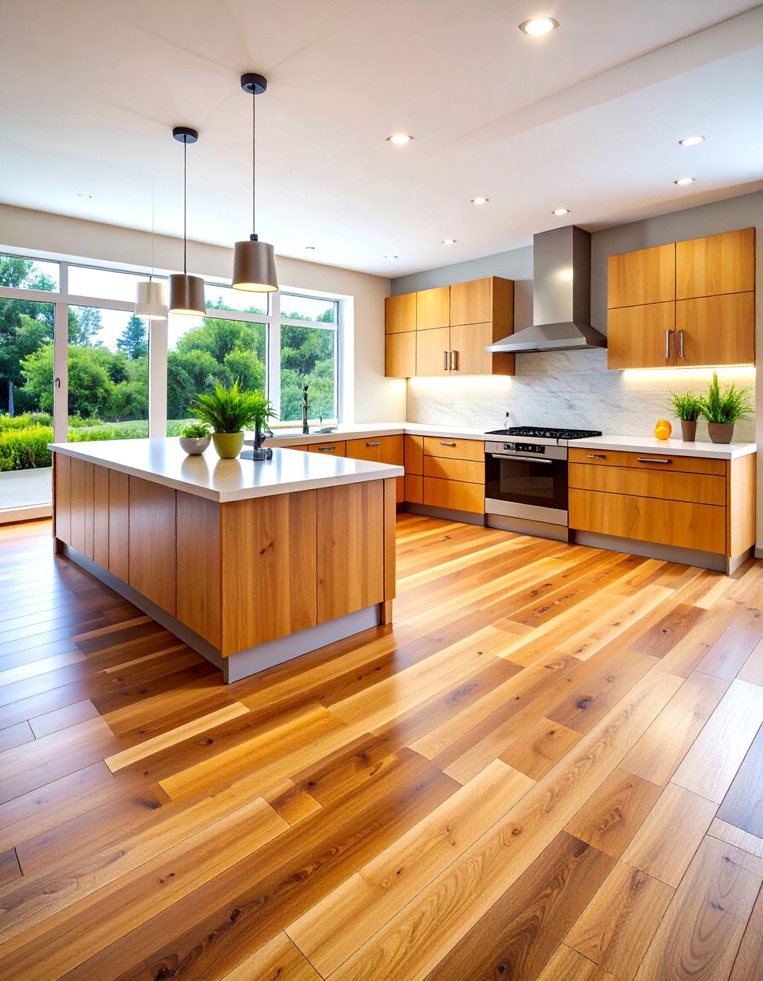 Waterproof Luxury Vinyl Plank Kitchen Flooring - 20 Kitchen Flooring Ideas