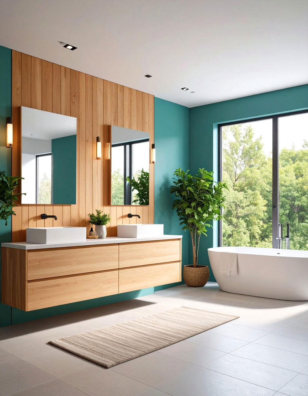 Waterproof MDF Wainscoting for Budget Friendly Upgrade - 20 Powder Room Wainscoting Ideas